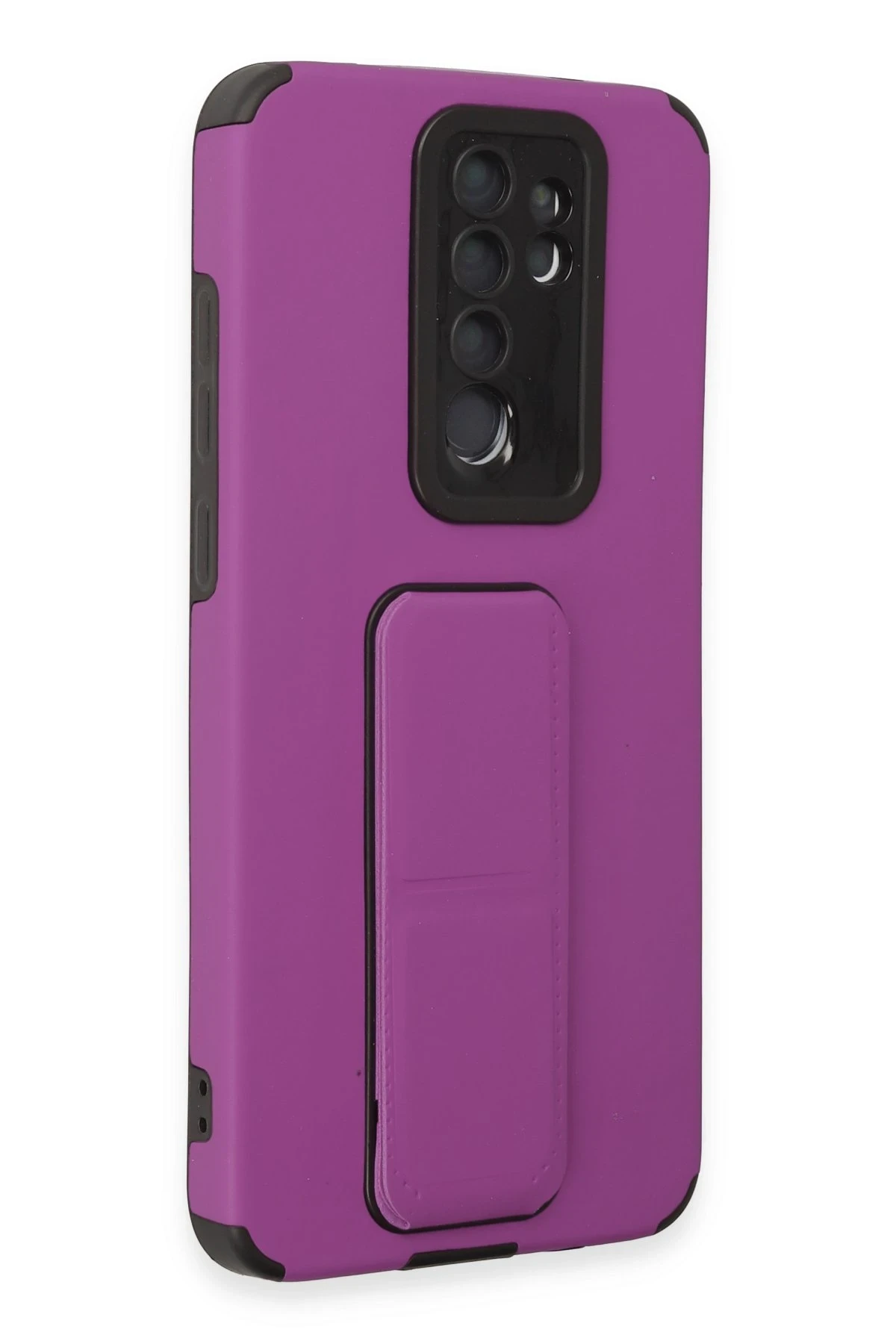 Newface Xiaomi Redmi Note 8 Pro Kılıf Mega Standlı Silikon - Mor — görsel 2