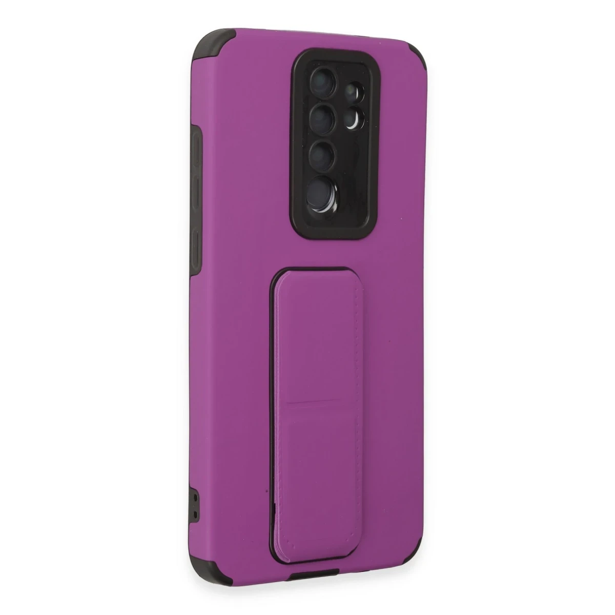 Newface Xiaomi Redmi Note 8 Pro Kılıf Mega Standlı Silikon - Mor — görsel 6