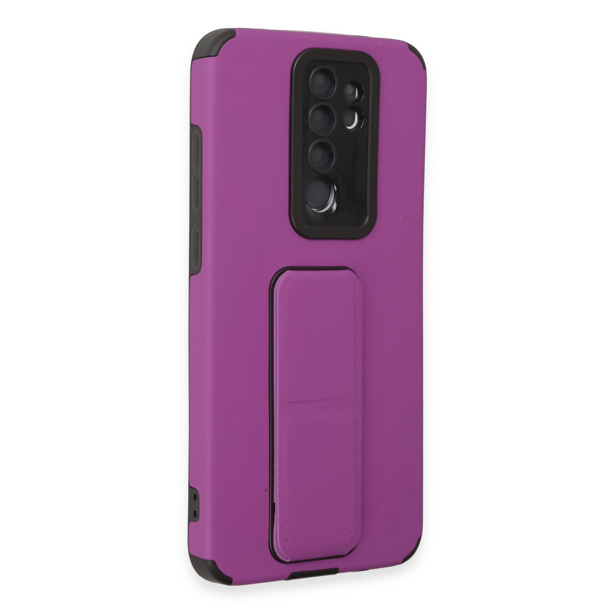 Newface Xiaomi Redmi Note 8 Pro Kılıf Mega Standlı Silikon - Mor — görsel 10