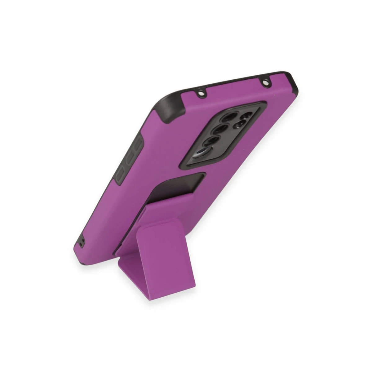 Newface Xiaomi Redmi Note 8 Pro Kılıf Mega Standlı Silikon - Mor — görsel 7