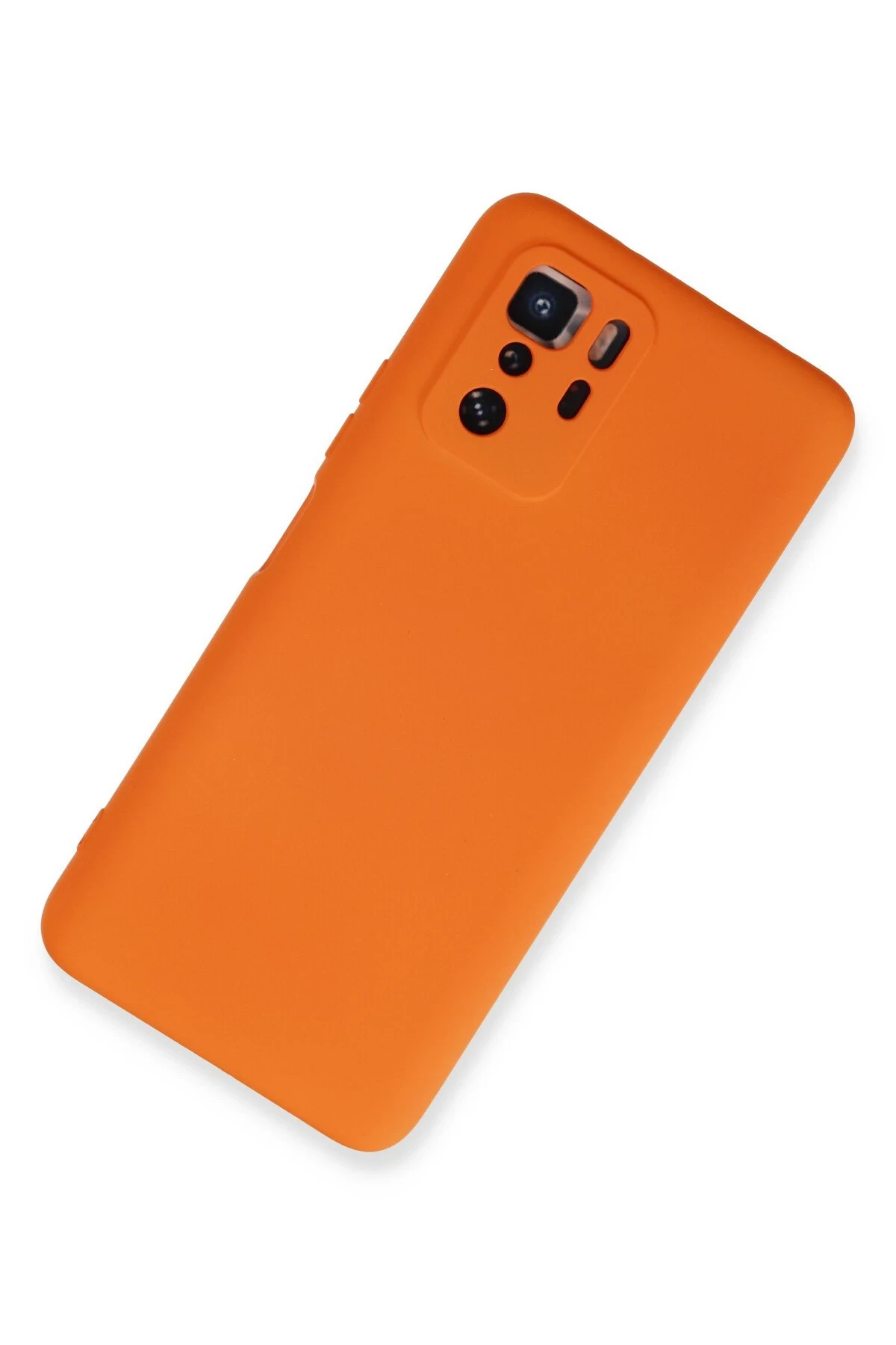 Newface Xiaomi Poco X3 GT Kılıf Nano içi Kadife Silikon - Turuncu