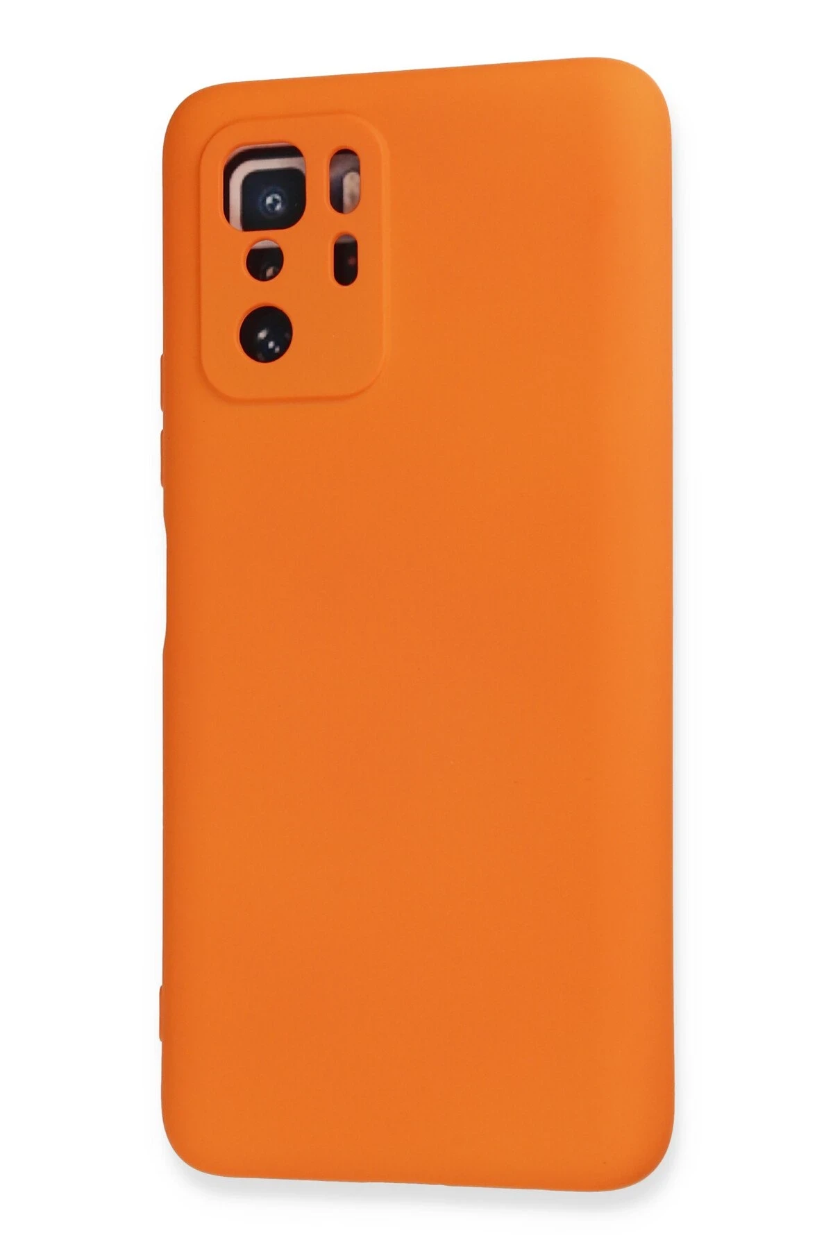 Newface Xiaomi Poco X3 GT Kılıf Nano içi Kadife Silikon - Turuncu