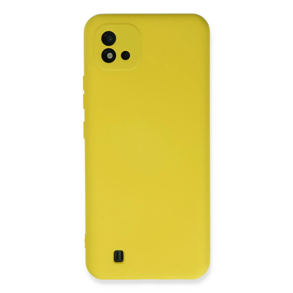 Newface Realme C11 2021 Kılıf Nano içi Kadife Silikon - Sarı — görsel 4
