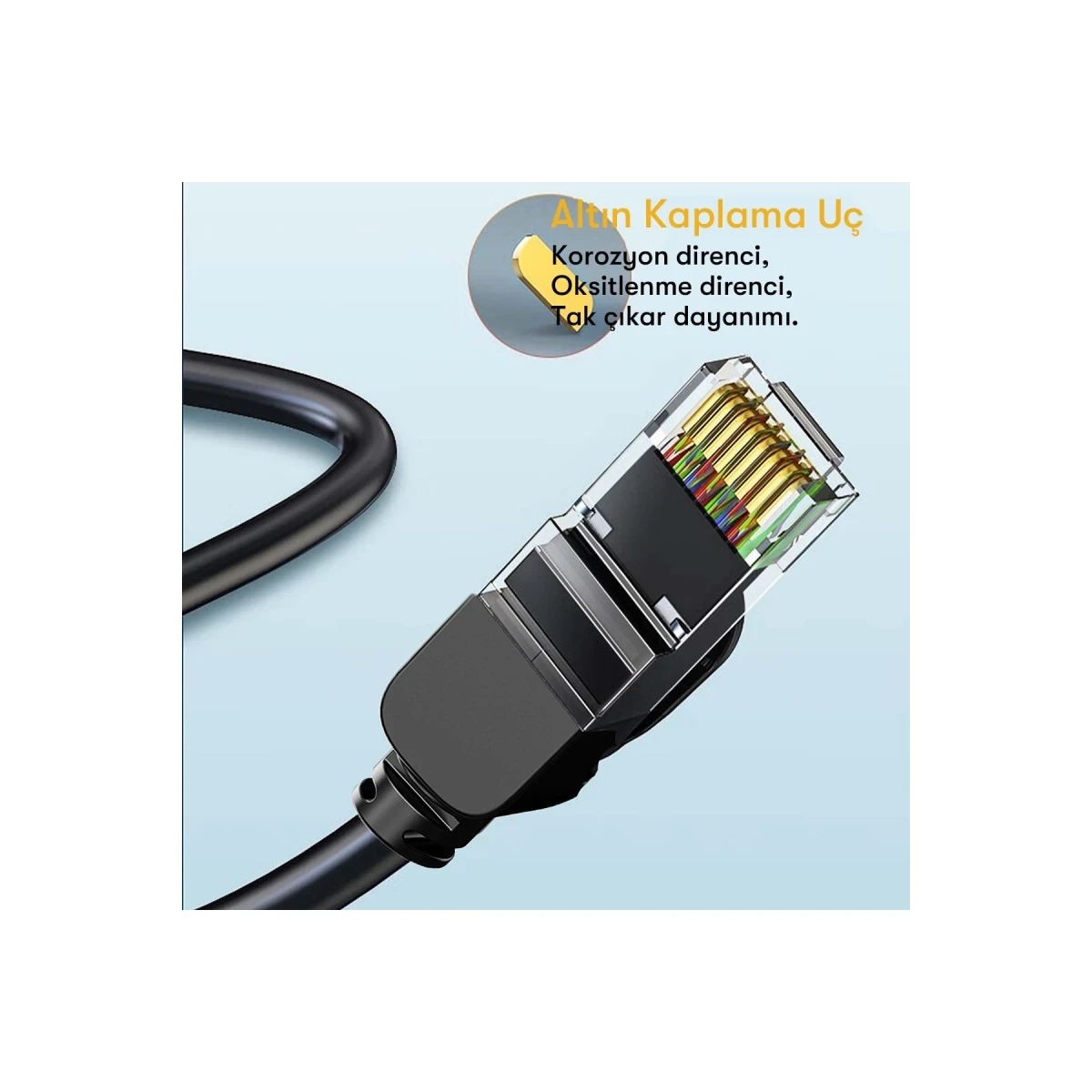 Earldom NW1 3M Cat 6 Ethernet Network Kablosu - Siyah