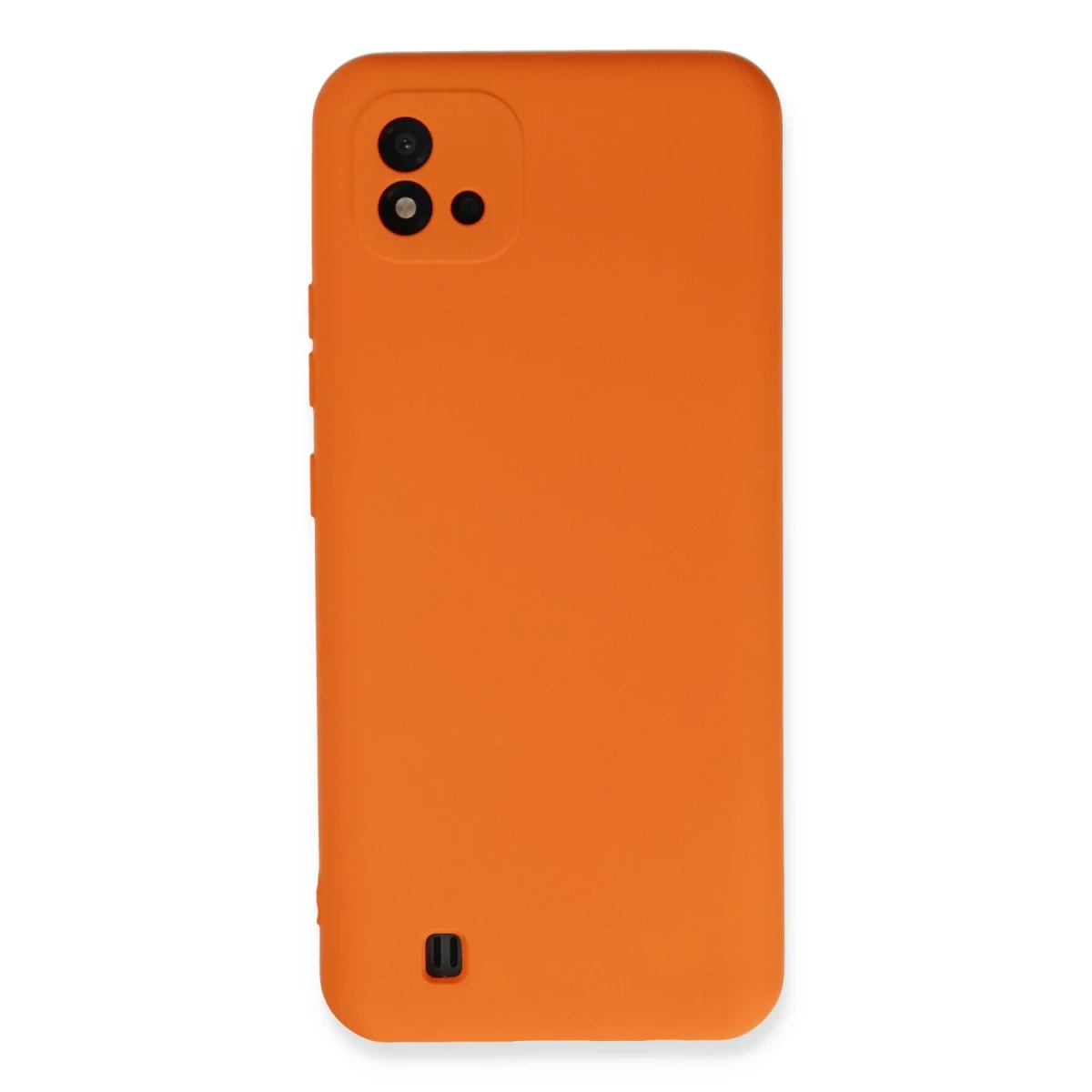 Newface Realme C11 2021 Kılıf Nano içi Kadife Silikon - Turuncu