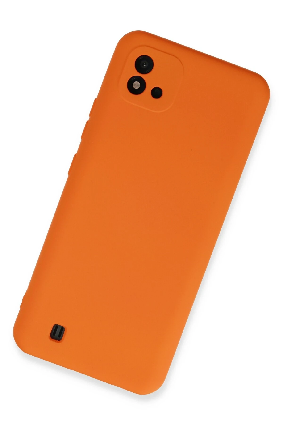 Newface Realme C11 2021 Kılıf Nano içi Kadife Silikon - Turuncu