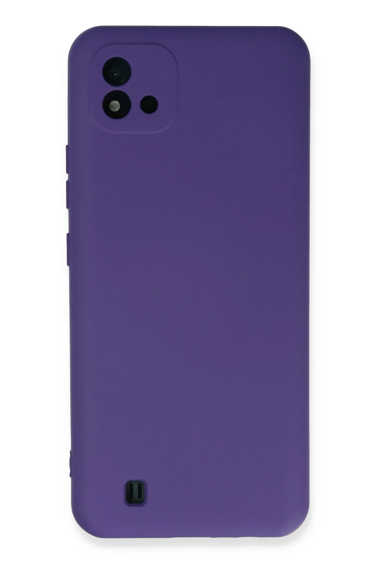 Newface Realme C11 2021 Kılıf Nano içi Kadife Silikon - Mor
