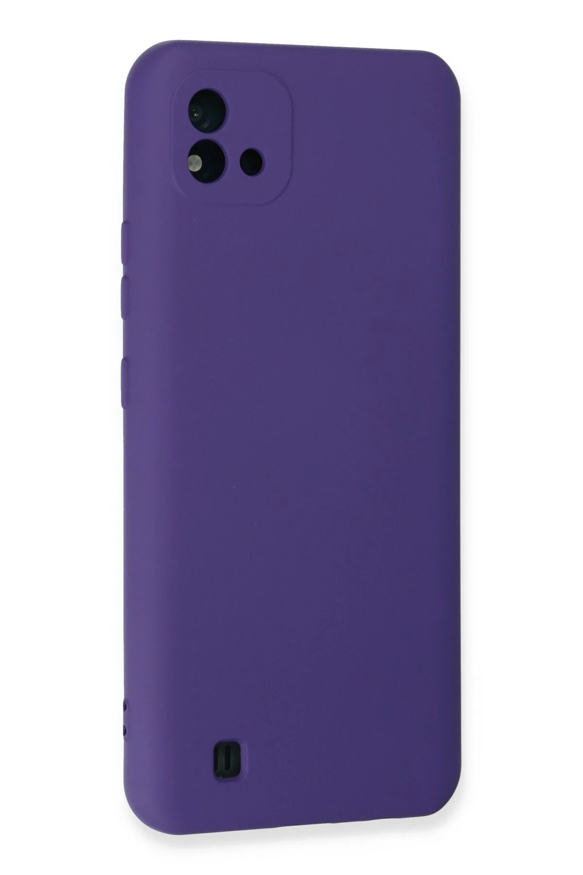 Newface Realme C11 2021 Kılıf Nano içi Kadife Silikon - Mor