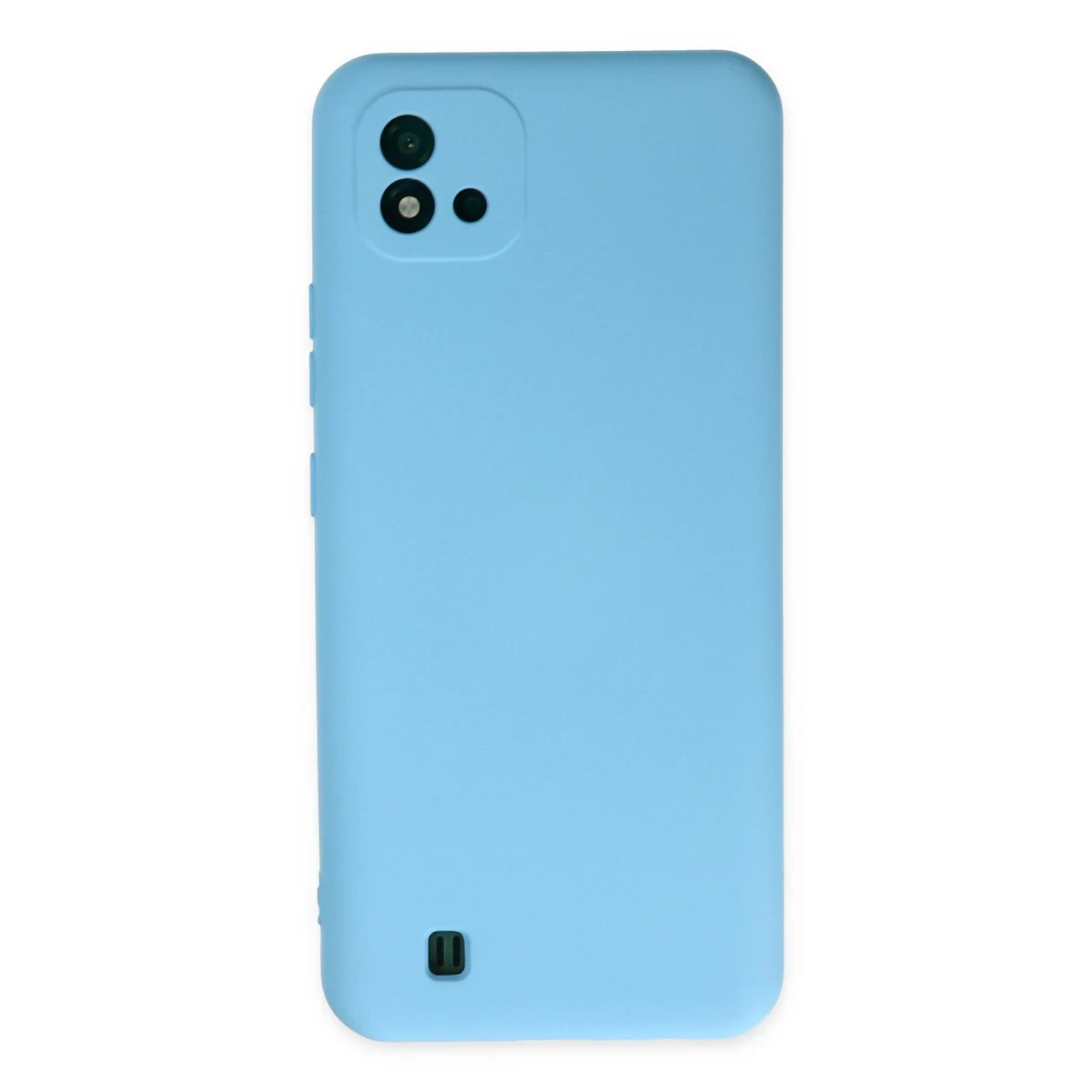 Newface Realme C11 2021 Kılıf Nano içi Kadife Silikon - Mavi