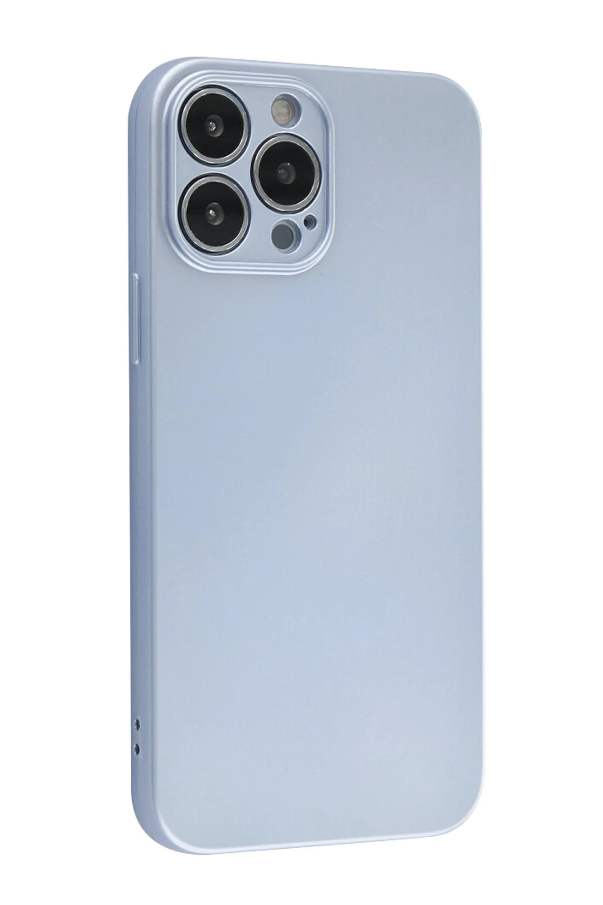 Newface iPhone 13 Pro Kılıf Nano içi Kadife Silikon - Sky Blue