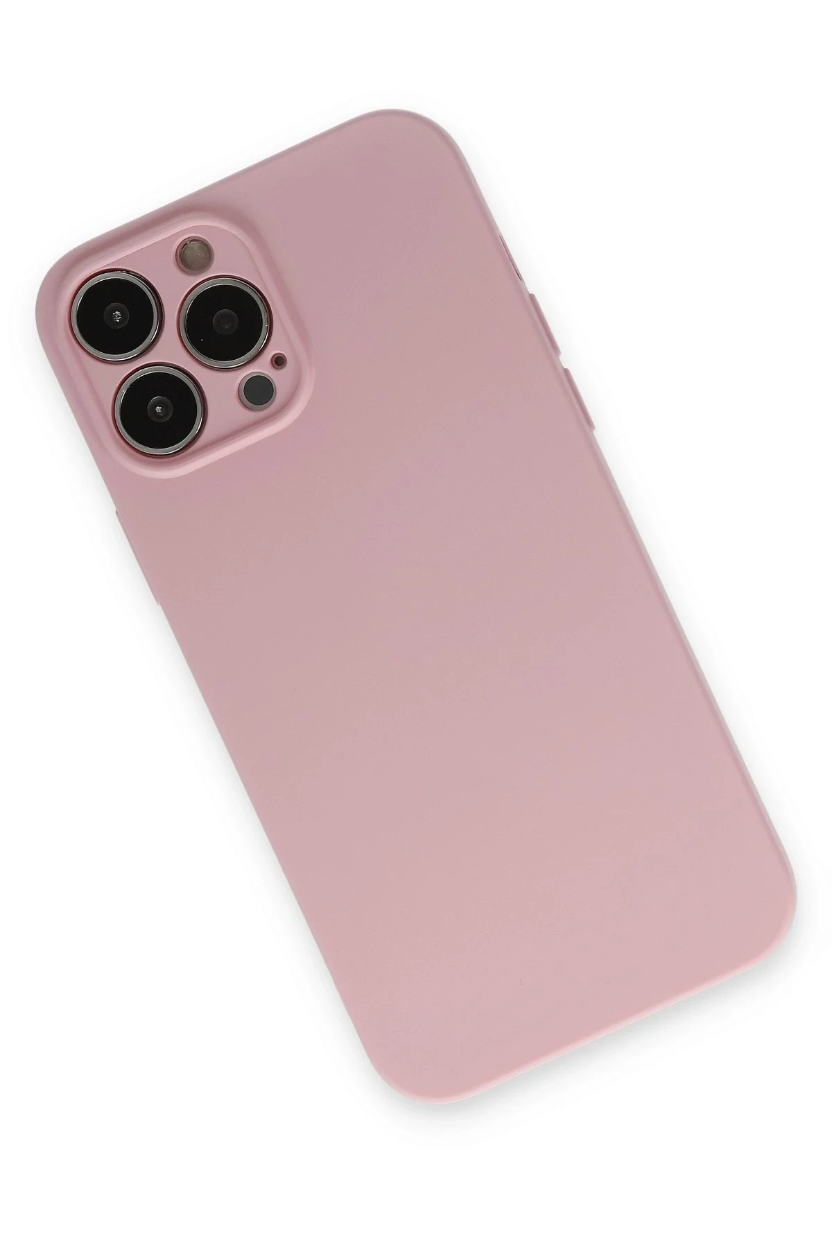 Newface iPhone 13 Pro Kılıf Nano içi Kadife Silikon - Pembe
