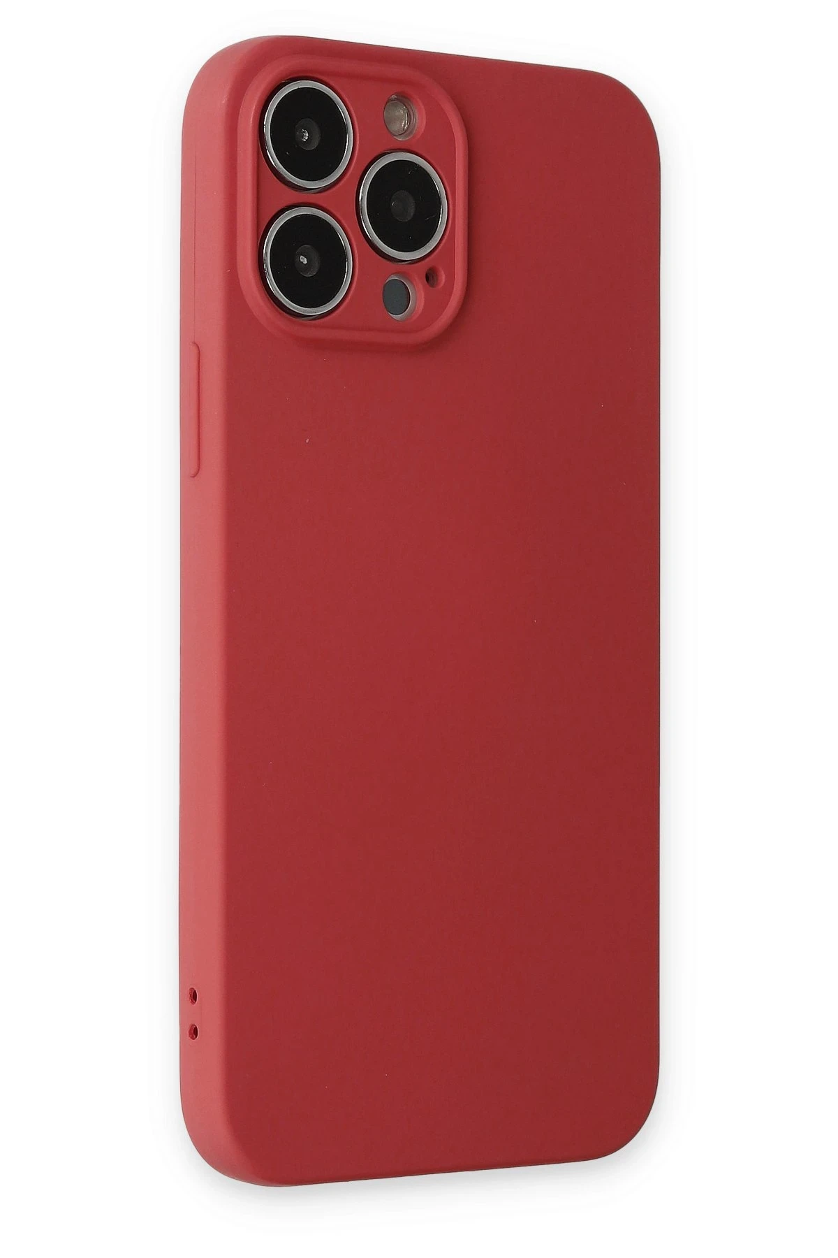 Newface iPhone 13 Pro Kılıf Nano içi Kadife Silikon - Kiremit