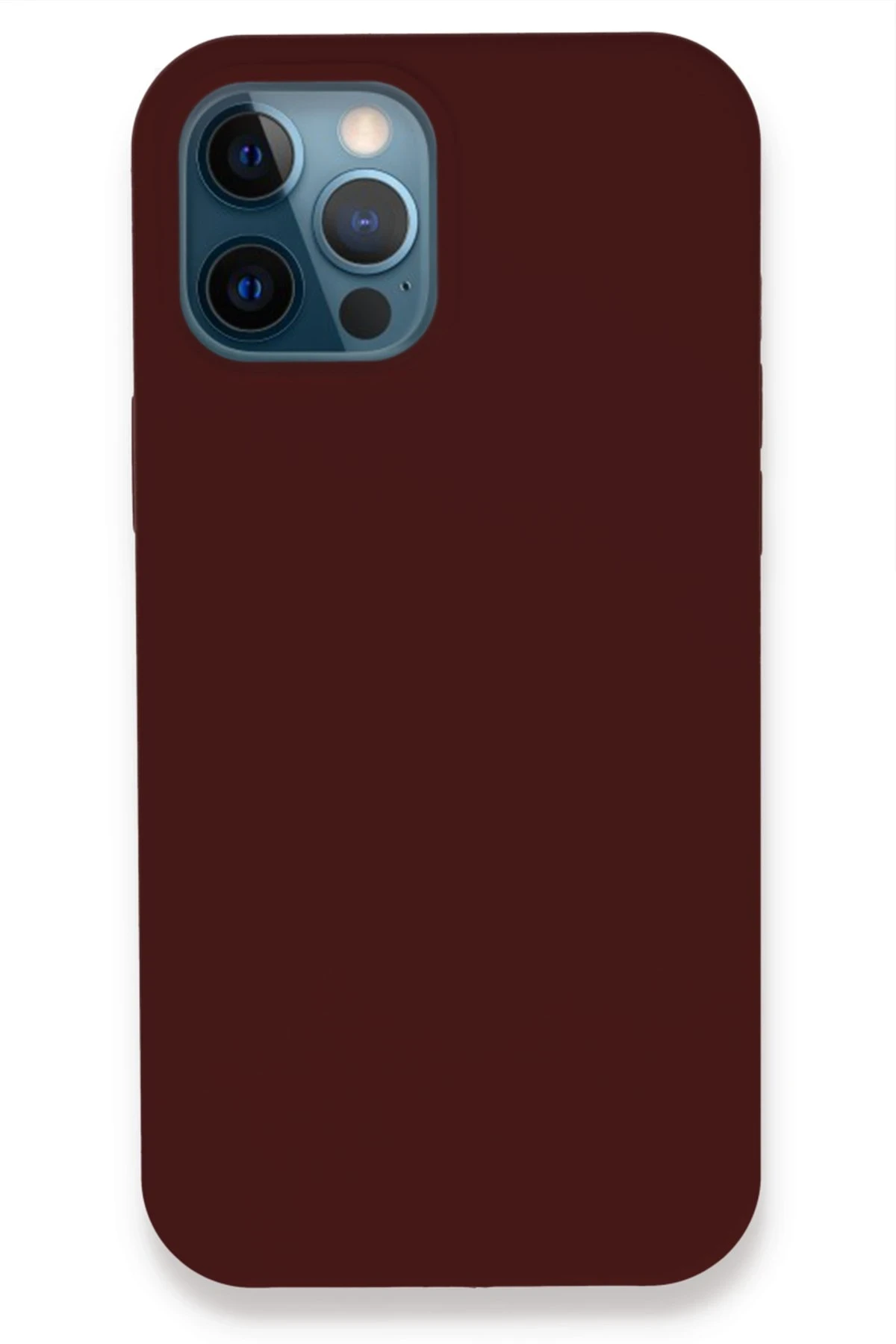 Newface iPhone 12 Pro Kılıf Lansman Legant Silikon - Bordo