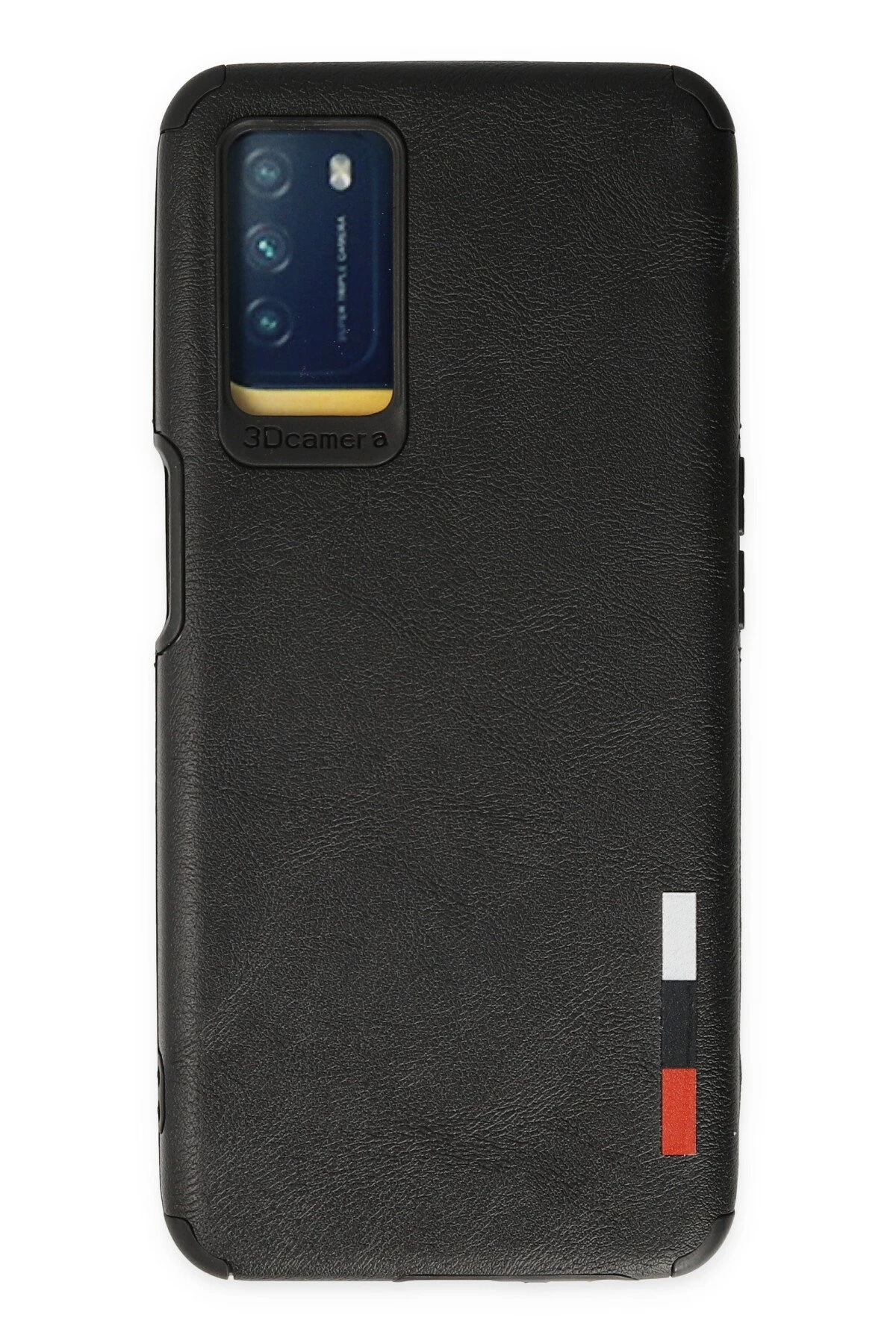 Newface Oppo A16 Kılıf Loop Deri Silikon - Siyah