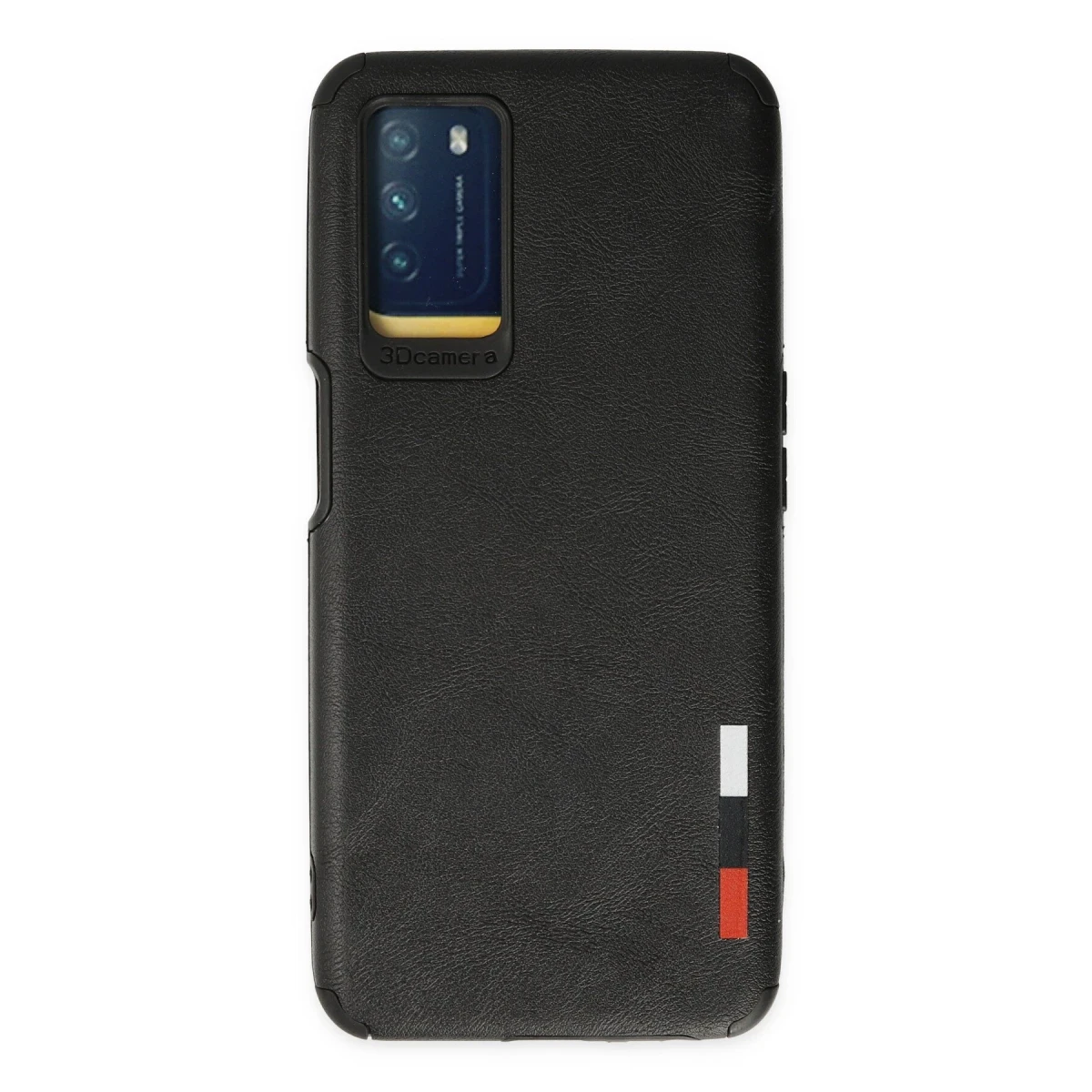 Newface Oppo A16 Kılıf Loop Deri Silikon - Siyah — görsel 4
