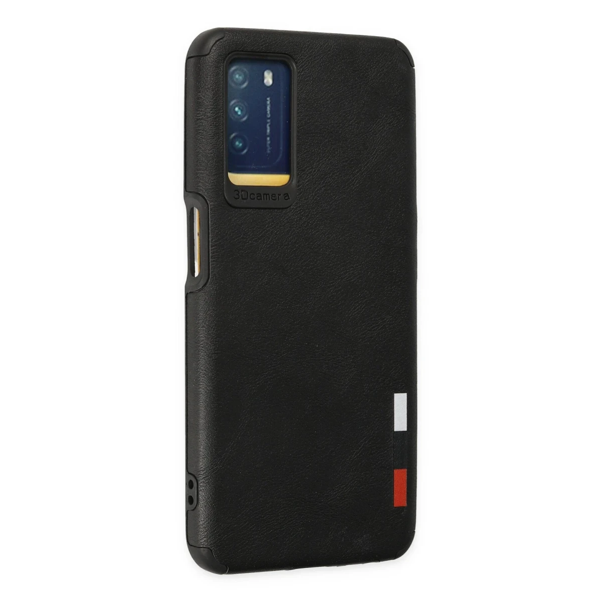 Newface Oppo A16 Kılıf Loop Deri Silikon - Siyah — görsel 5