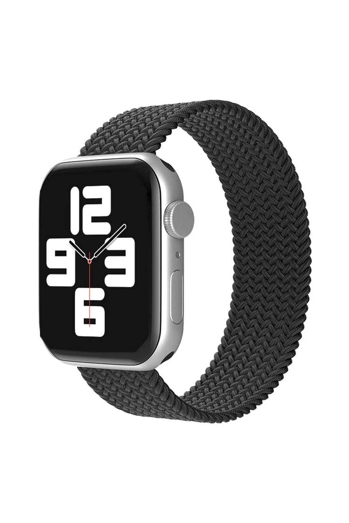 Newface Apple Watch 38mm Ayarlı Solo Silikon Kordon - Siyah