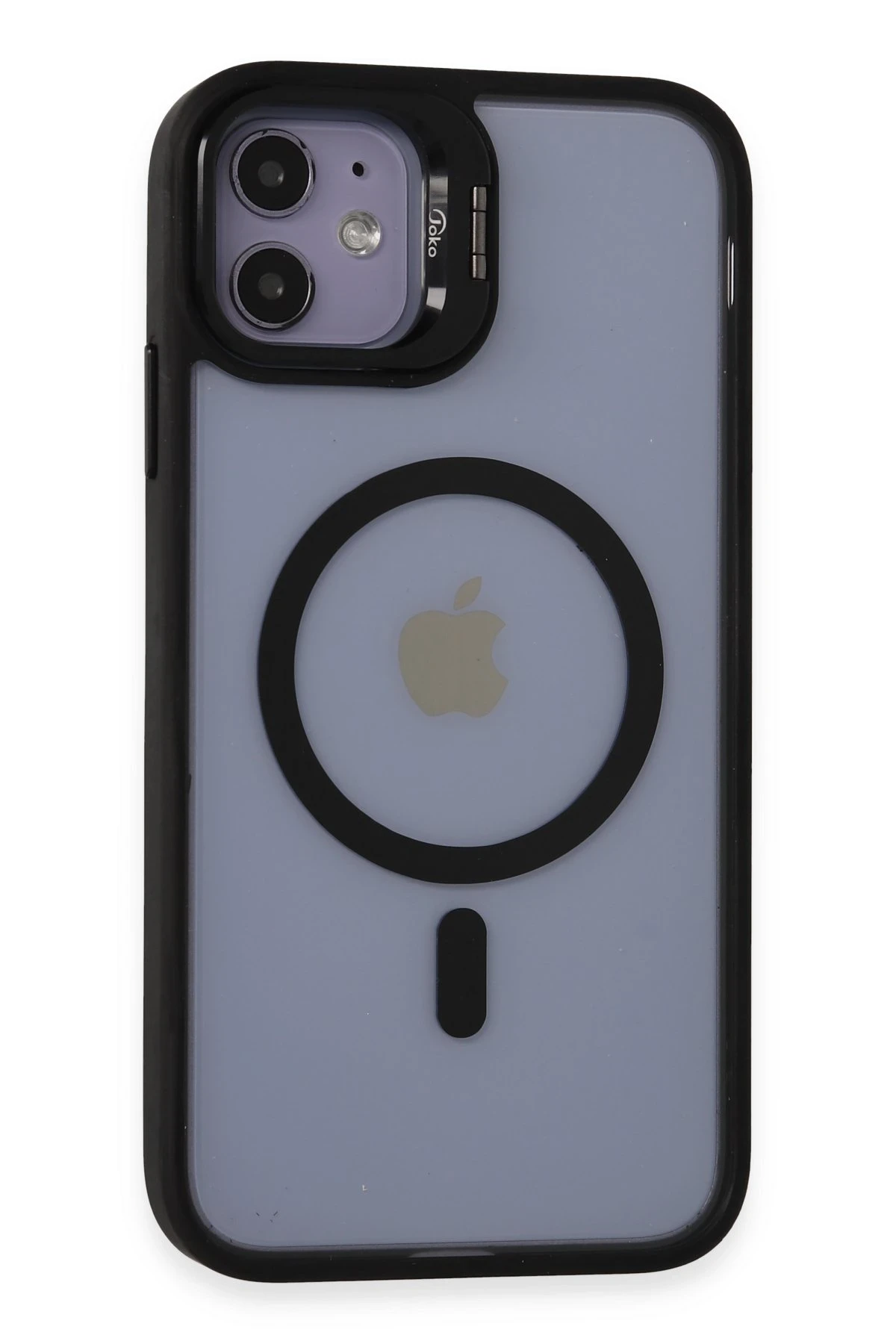 Joko Apple iPhone 11 Kılıf Roblox Lens Magsafe Standlı Kapak - Siyah