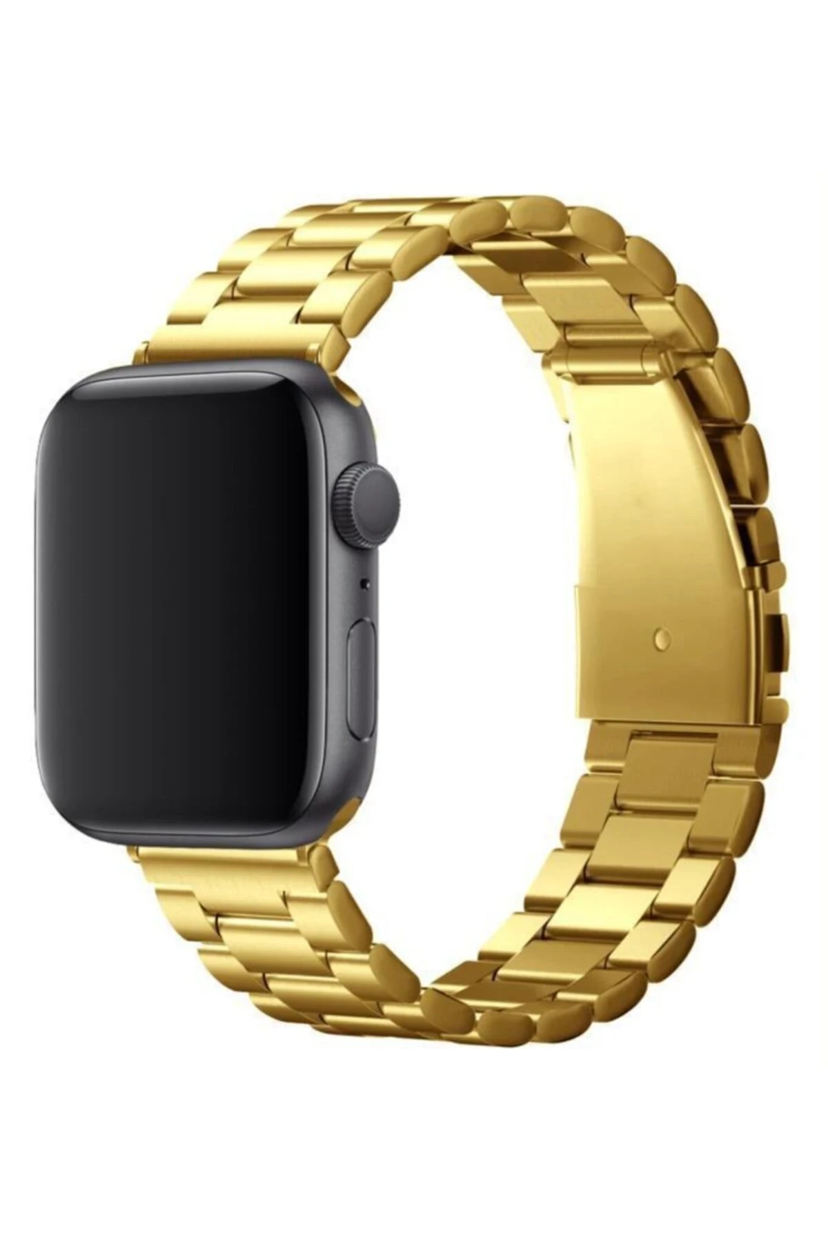 Newface Apple Watch 42mm Metal Baklalı Kordon - Gold