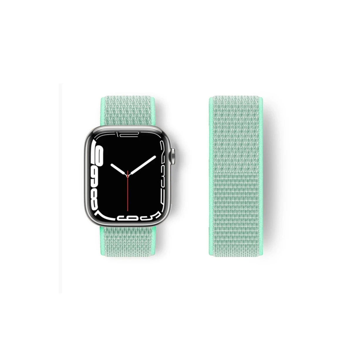 Newface Apple Watch 42mm Hasırlı Cırtcırtlı Kordon - Turkuaz — görsel 2