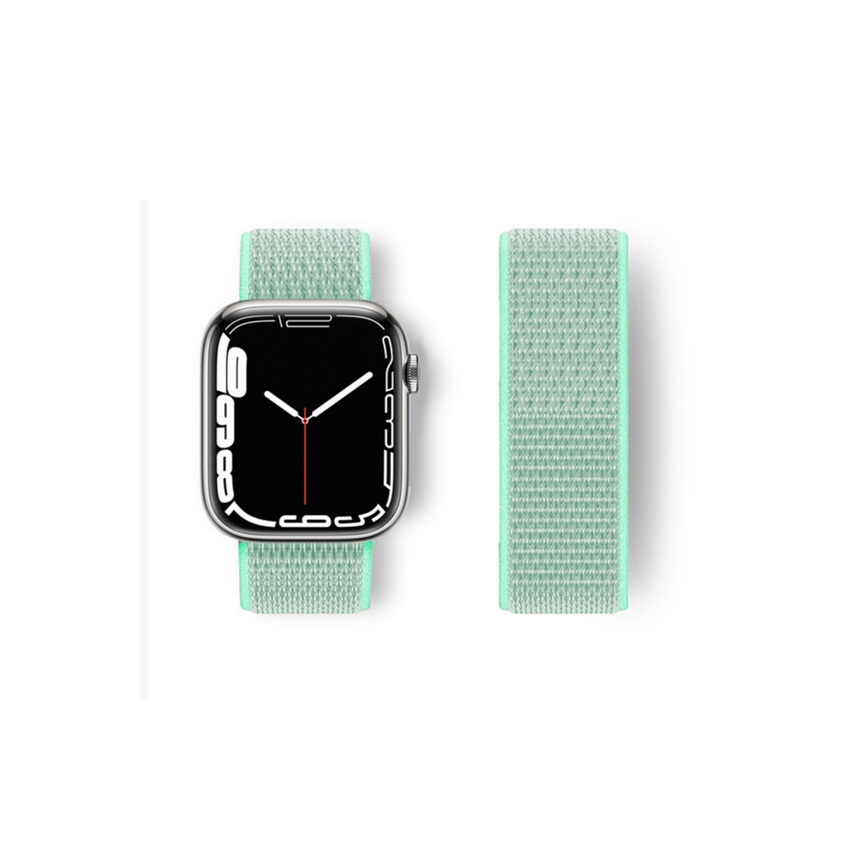 Newface Apple Watch 42mm Hasırlı Cırtcırtlı Kordon - Turkuaz — görsel 3
