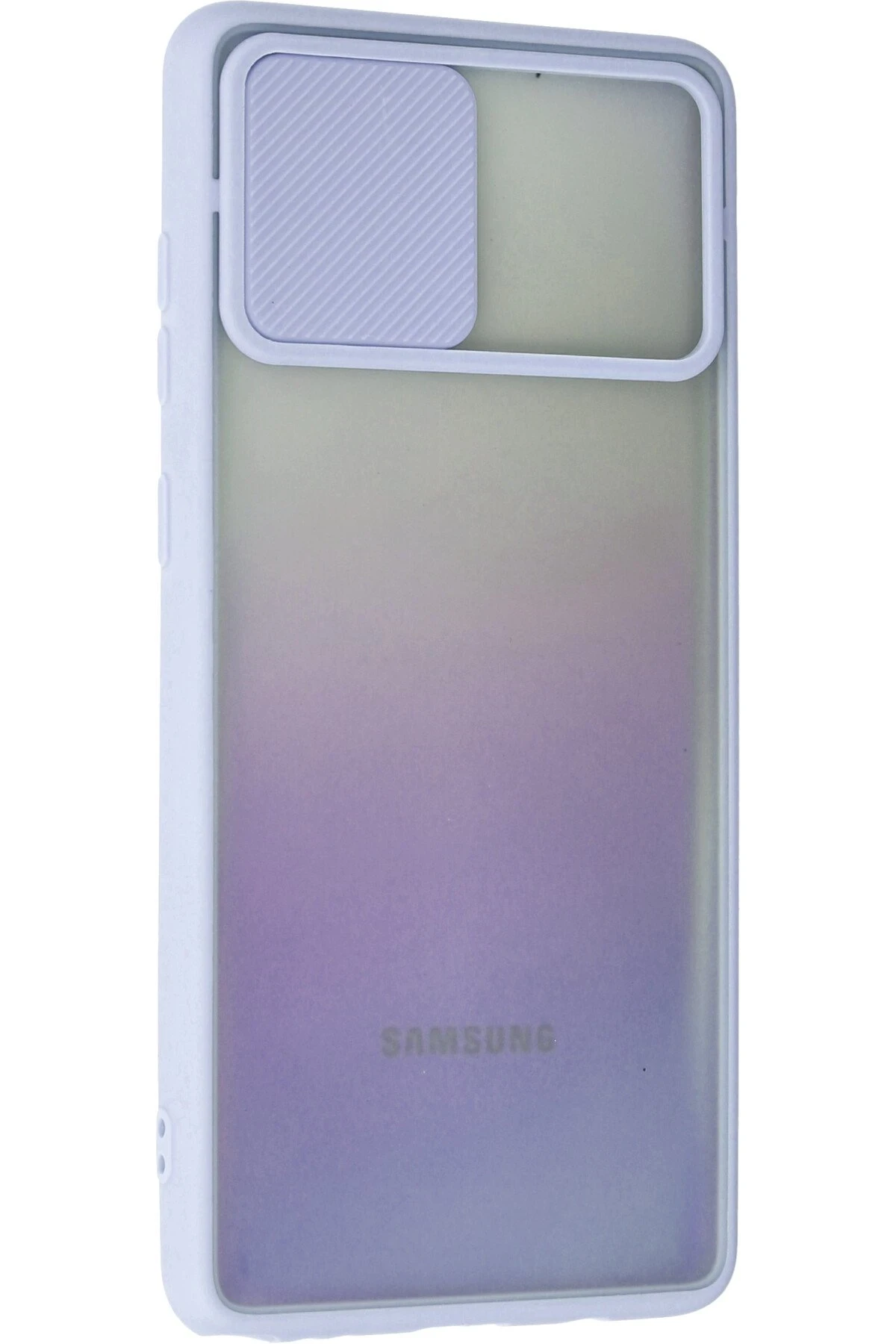 Newface Samsung Galaxy A81 / Note 10 Lite Kılıf Palm Buzlu Kamera Sürgülü Silikon - Lila — görsel 3