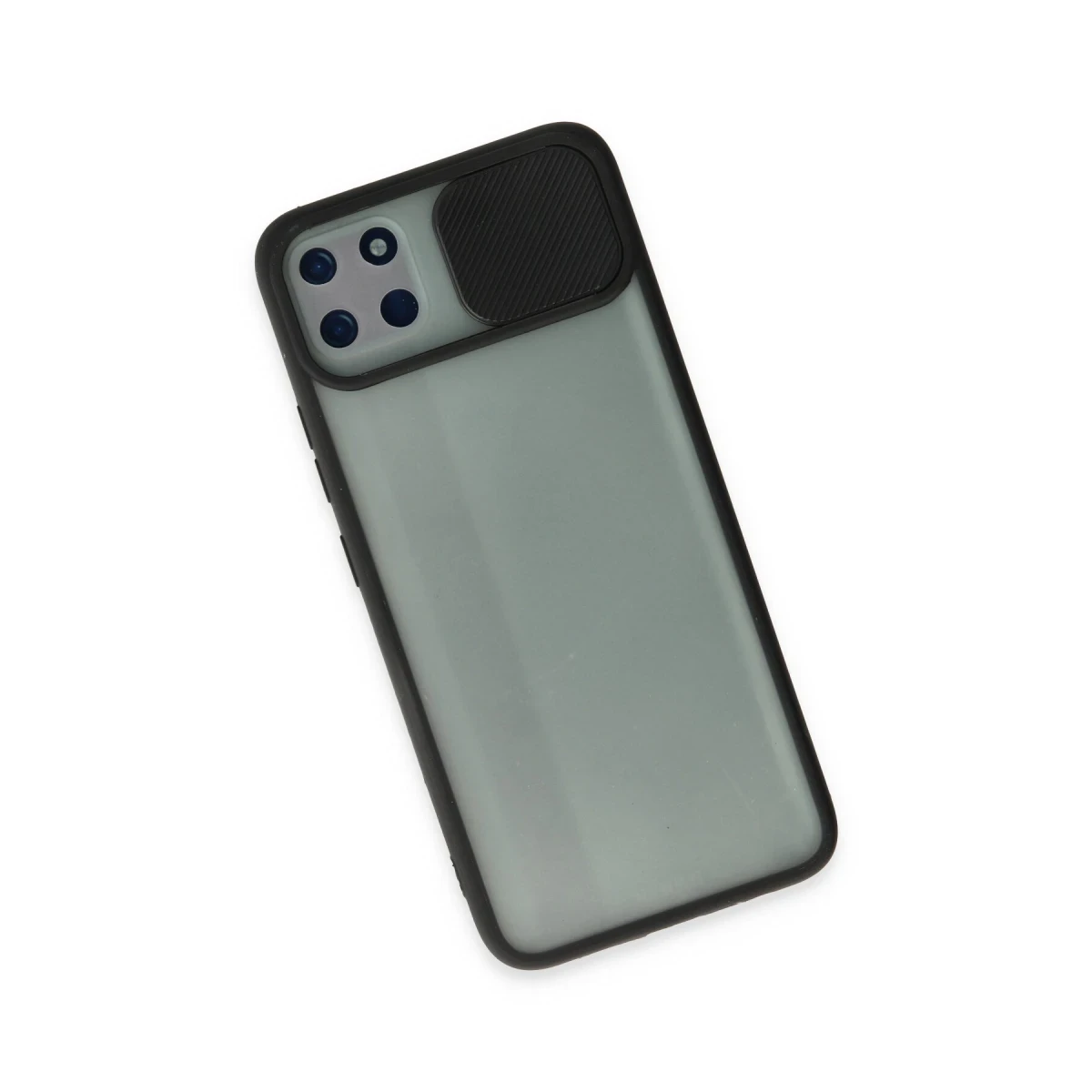Newface Realme C11 Kılıf Palm Buzlu Kamera Sürgülü Silikon - Siyah — görsel 6