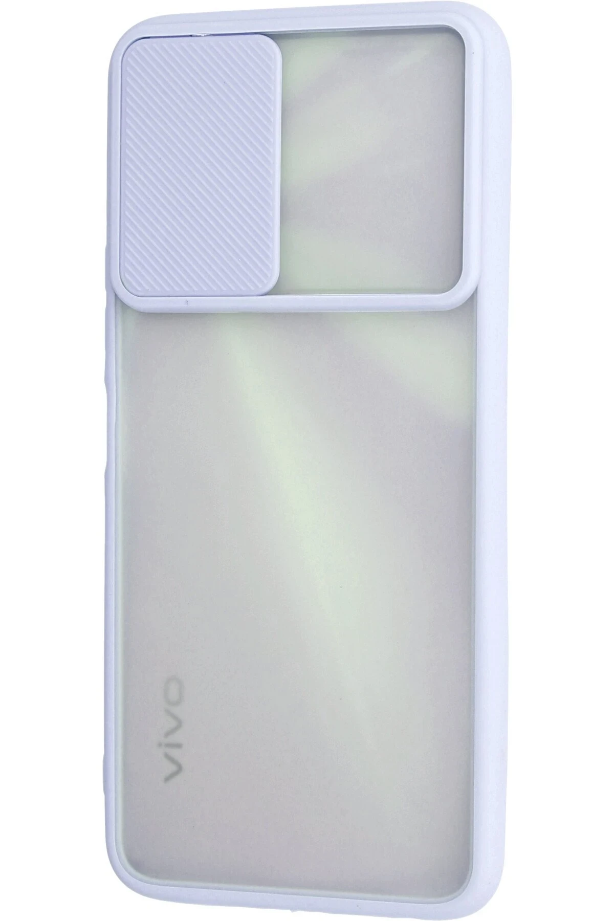 Newface Vivo Y11S Kılıf Palm Buzlu Kamera Sürgülü Silikon - Lila — görsel 3