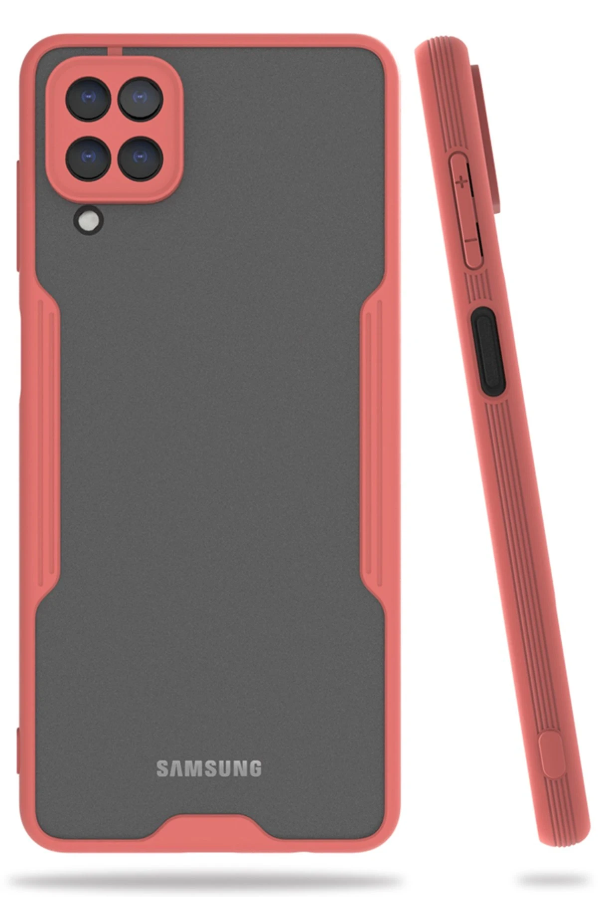 Newface Samsung Galaxy A22 Kılıf Platin Silikon - Pembe