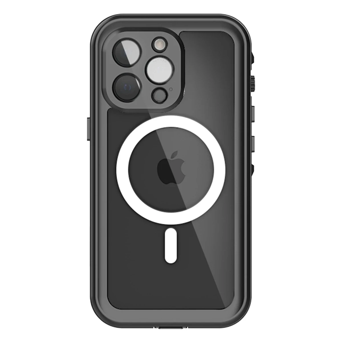 Newface Apple iPhone 13 Pro Kılıf Red Pepper Magneticsafe Su Geçirmez Kılıf - Siyah-Gri — görsel 5