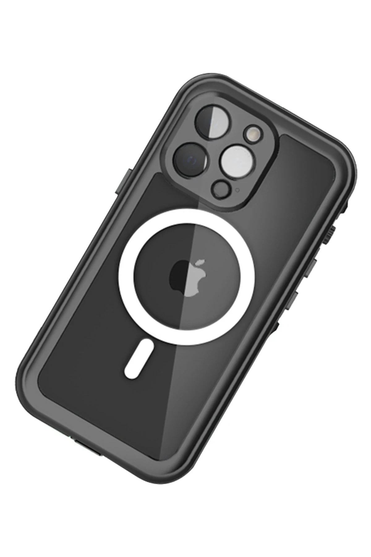 Newface Apple iPhone 13 Pro Kılıf Red Pepper Magneticsafe Su Geçirmez Kılıf - Siyah-Gri — görsel 3