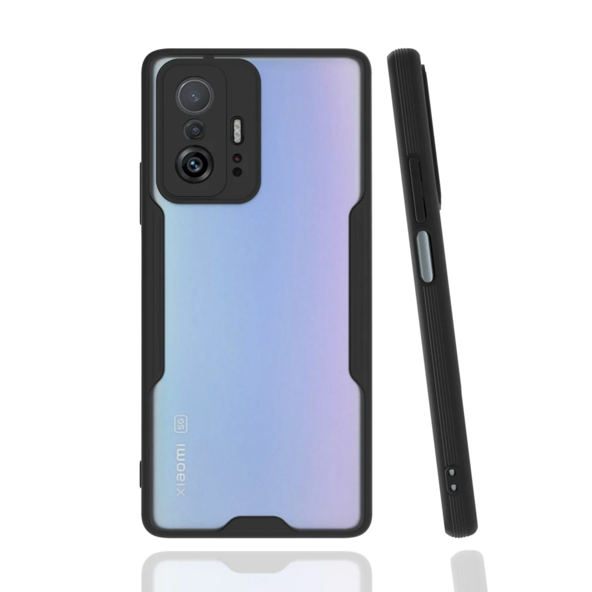 Newface Xiaomi Mi 11T Pro Kılıf Platin Silikon - Siyah — görsel 2