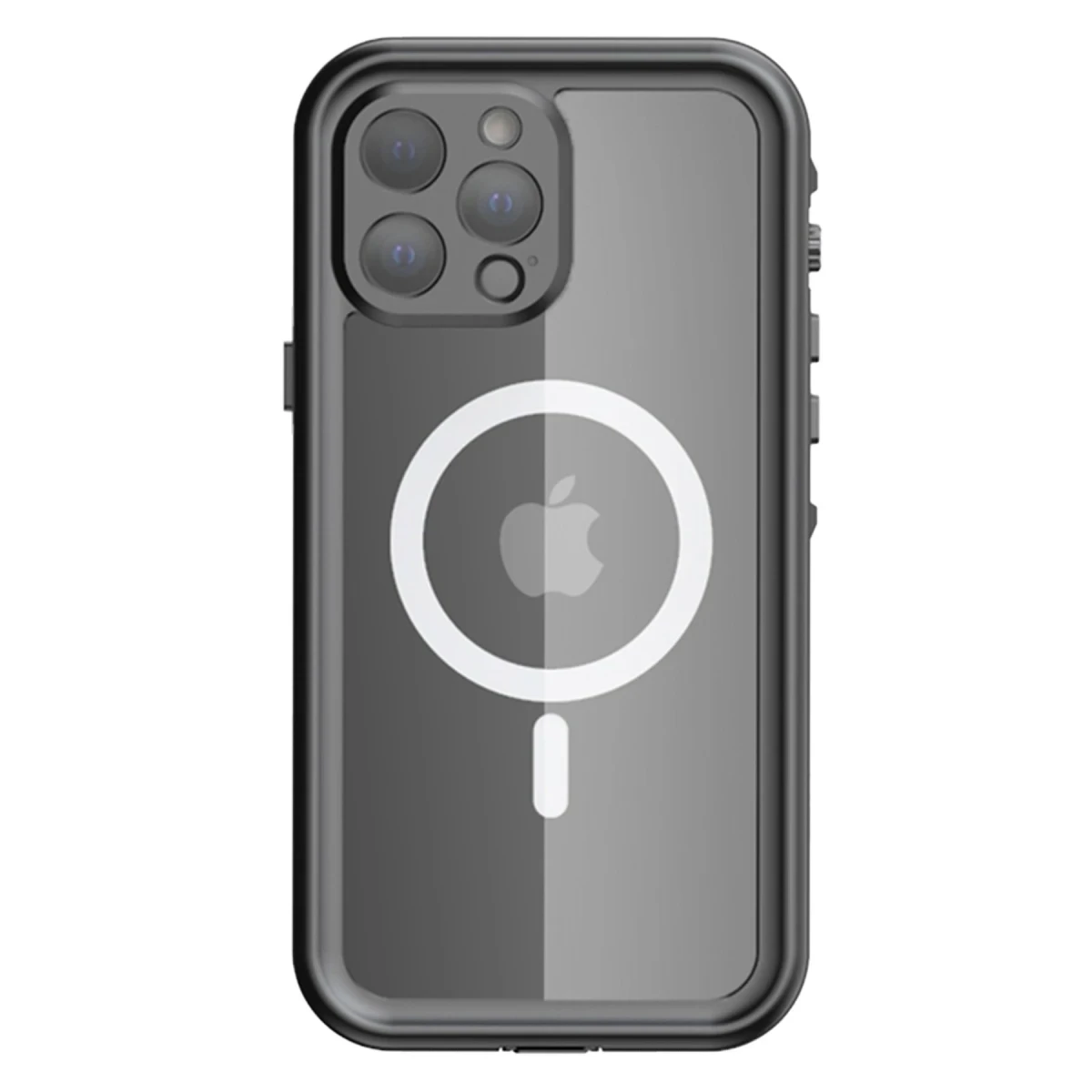 Newface Apple iPhone 13 Pro Max Kılıf Red Pepper Magneticsafe Su Geçirmez Kılıf - Siyah-Gri — görsel 5