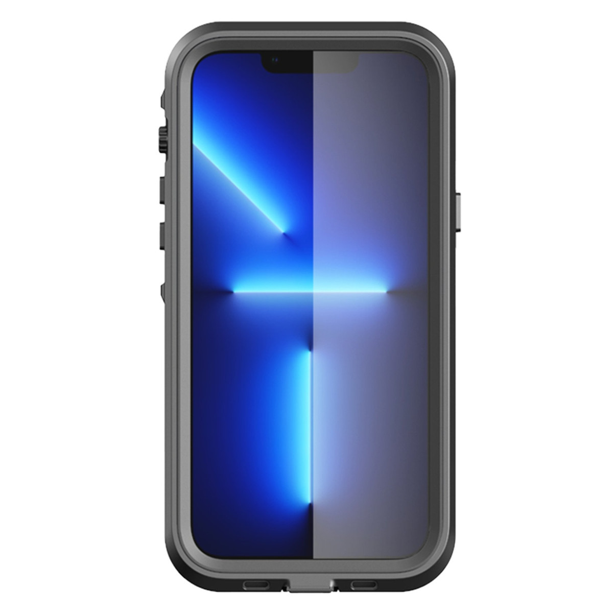 Newface Apple iPhone 13 Pro Max Kılıf Red Pepper Magneticsafe Su Geçirmez Kılıf - Siyah-Gri — görsel 10