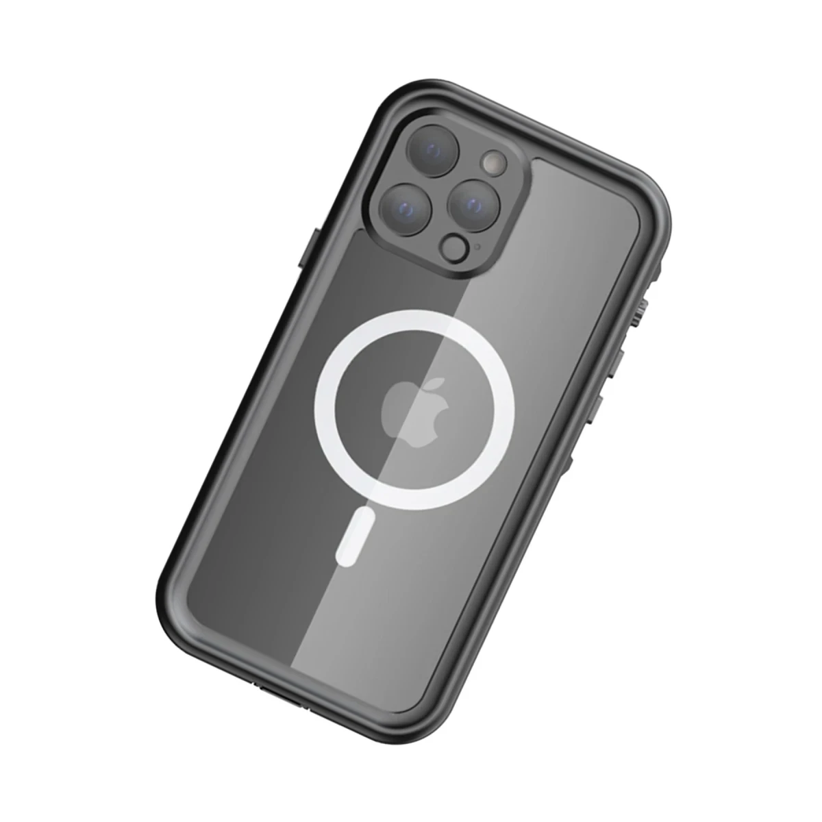 Newface Apple iPhone 13 Pro Max Kılıf Red Pepper Magneticsafe Su Geçirmez Kılıf - Siyah-Gri — görsel 7