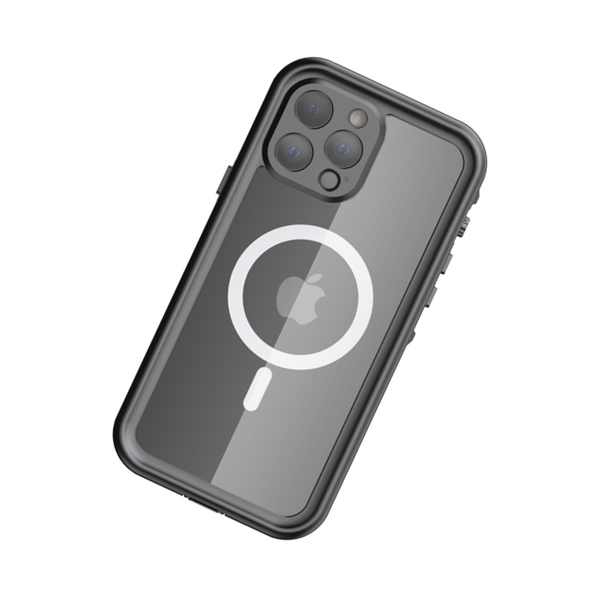 Newface Apple iPhone 13 Pro Max Kılıf Red Pepper Magneticsafe Su Geçirmez Kılıf - Siyah-Gri — görsel 11