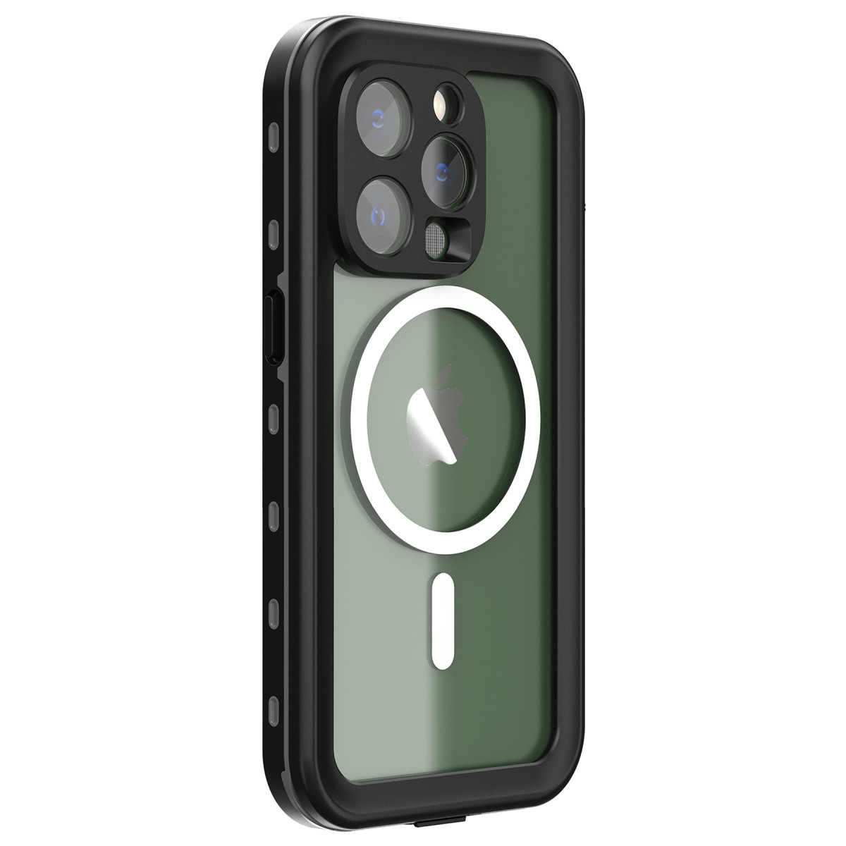 Newface Apple iPhone 14 Pro Kılıf Red Pepper Magneticsafe Su Geçirmez Kılıf - Siyah-Gri — görsel 9