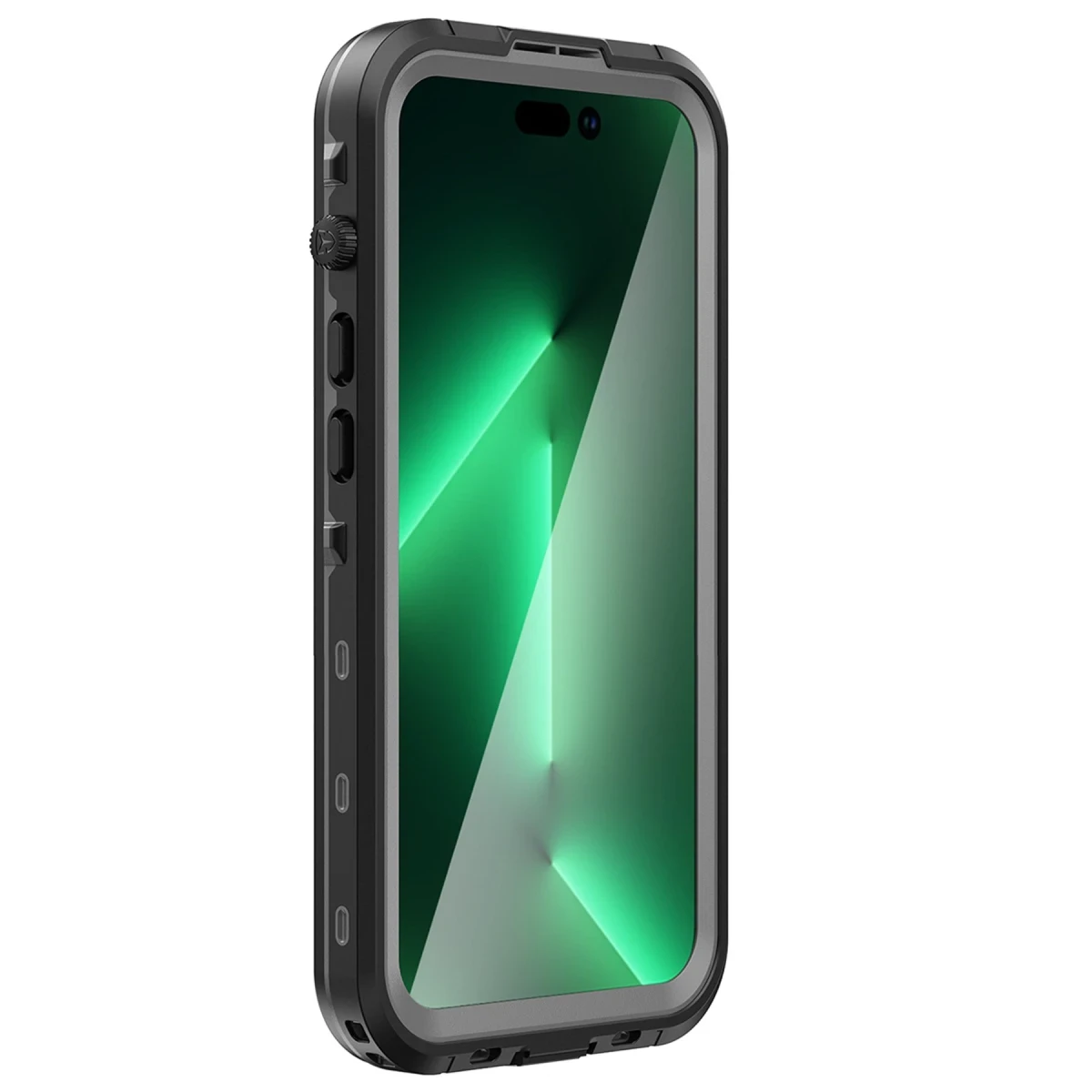 Newface Apple iPhone 14 Pro Kılıf Red Pepper Magneticsafe Su Geçirmez Kılıf - Siyah-Gri — görsel 6