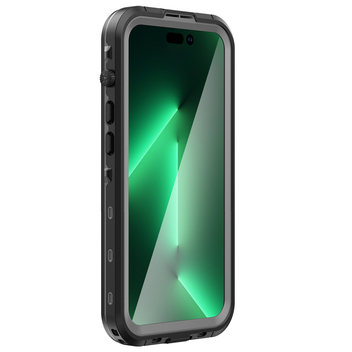 Newface Apple iPhone 14 Pro Kılıf Red Pepper Magneticsafe Su Geçirmez Kılıf - Siyah-Gri — görsel 10