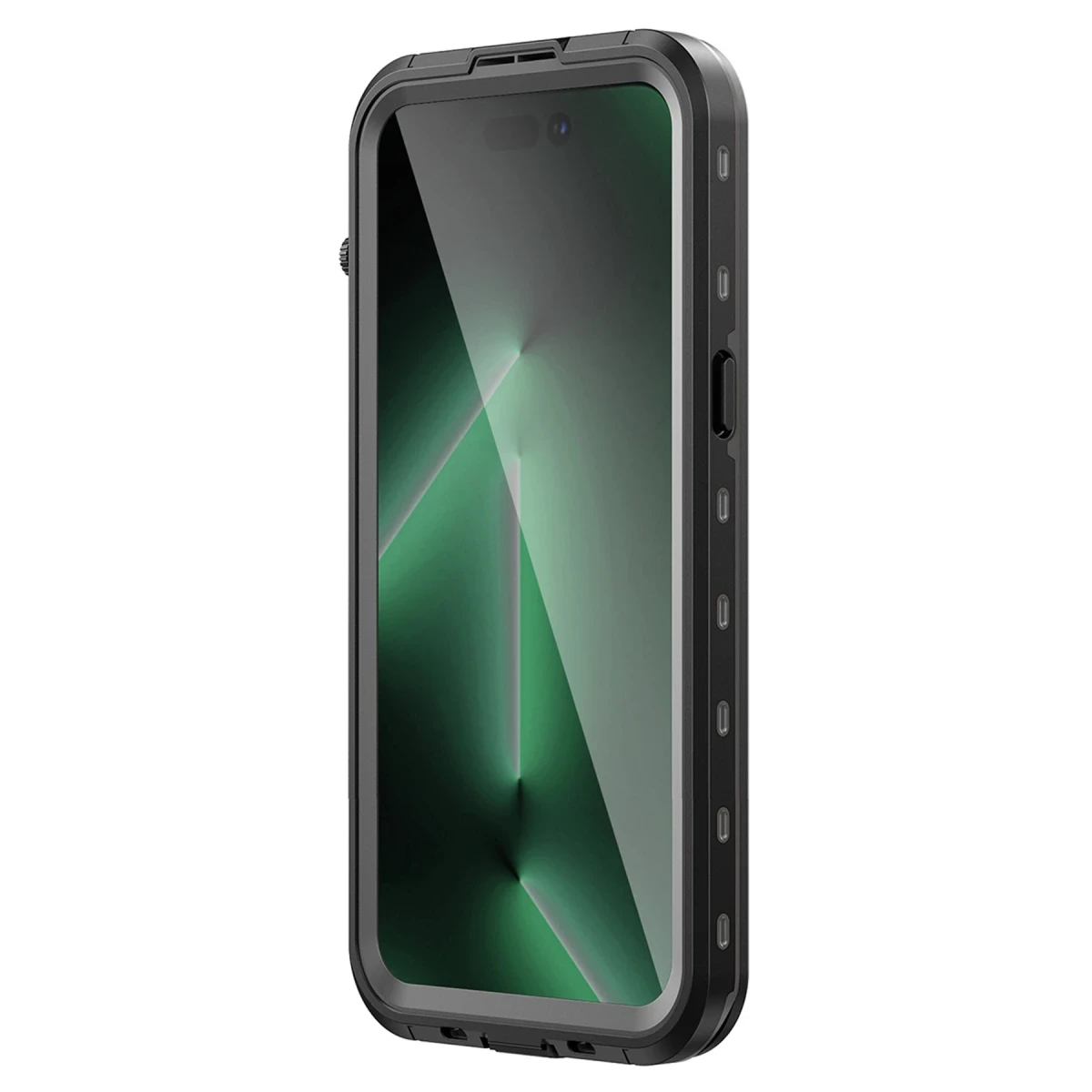 Newface Apple iPhone 14 Pro Max Kılıf Red Pepper Magneticsafe Su Geçirmez Kılıf - Siyah-Gri — görsel 6