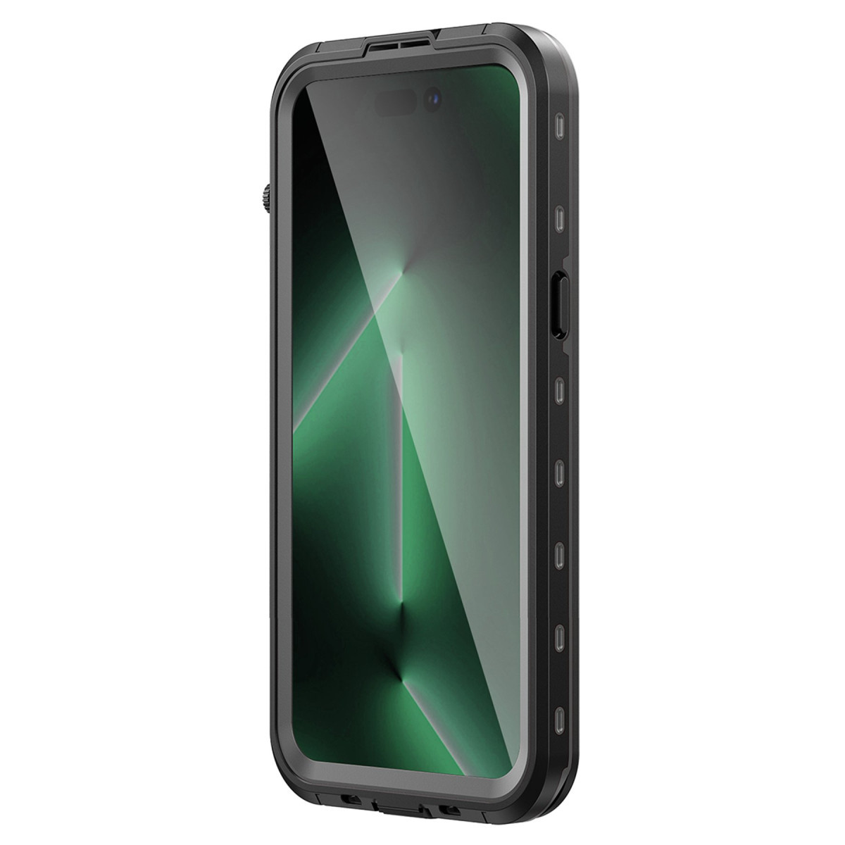 Newface Apple iPhone 14 Pro Max Kılıf Red Pepper Magneticsafe Su Geçirmez Kılıf - Siyah-Gri — görsel 10