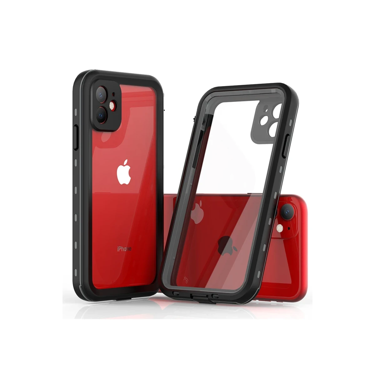 Newface Apple iPhone 11 Kılıf Red Pepper Su Geçirmez Kılıf - Siyah-Gri — görsel 5
