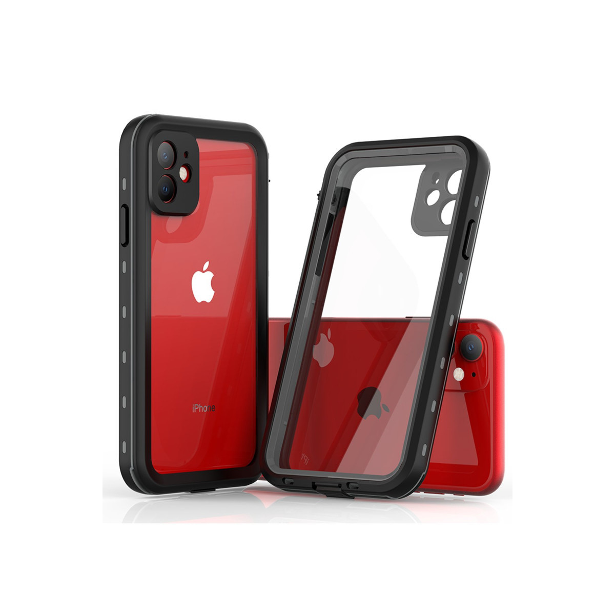 Newface Apple iPhone 11 Kılıf Red Pepper Su Geçirmez Kılıf - Siyah-Gri — görsel 9