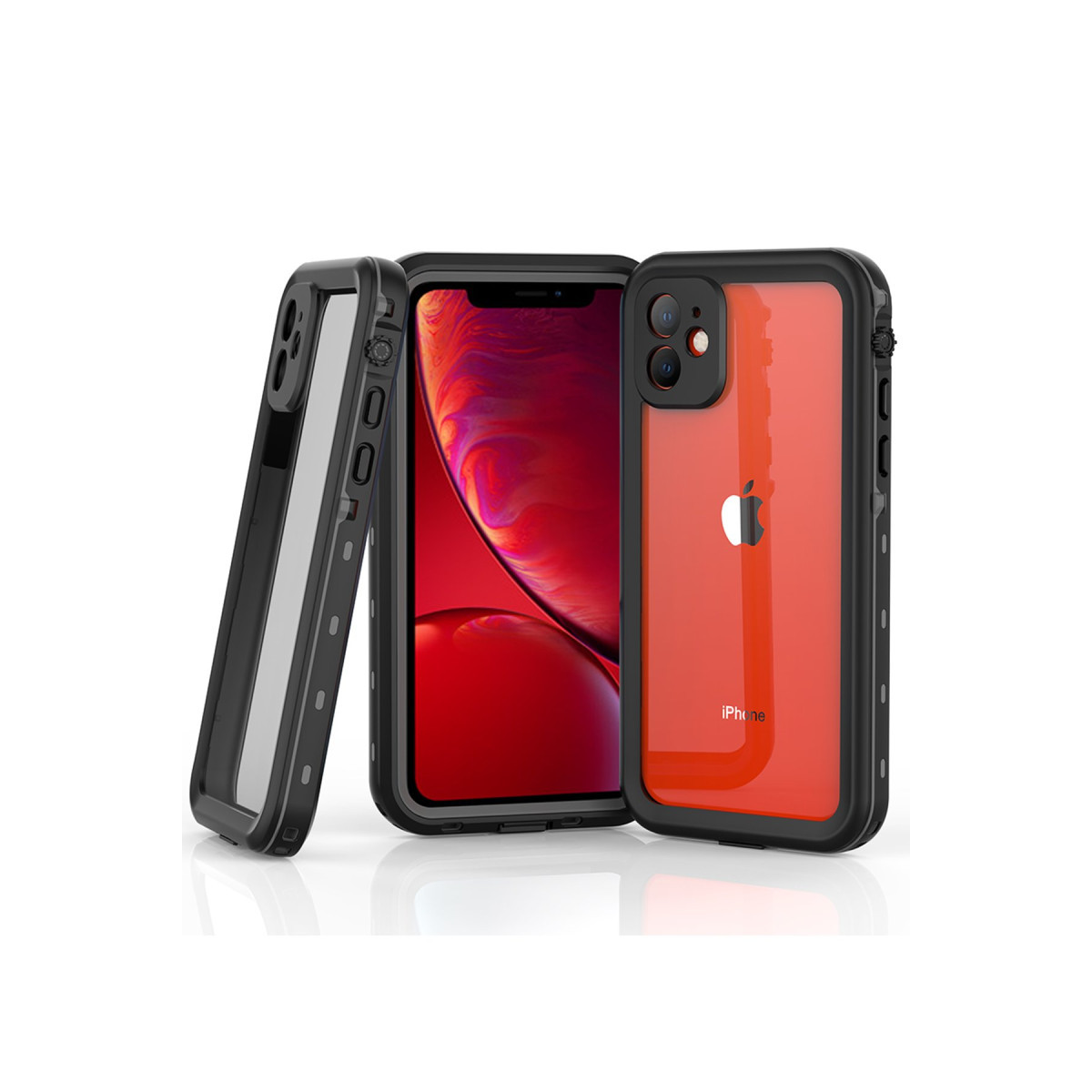 Newface Apple iPhone 11 Kılıf Red Pepper Su Geçirmez Kılıf - Siyah-Gri — görsel 11
