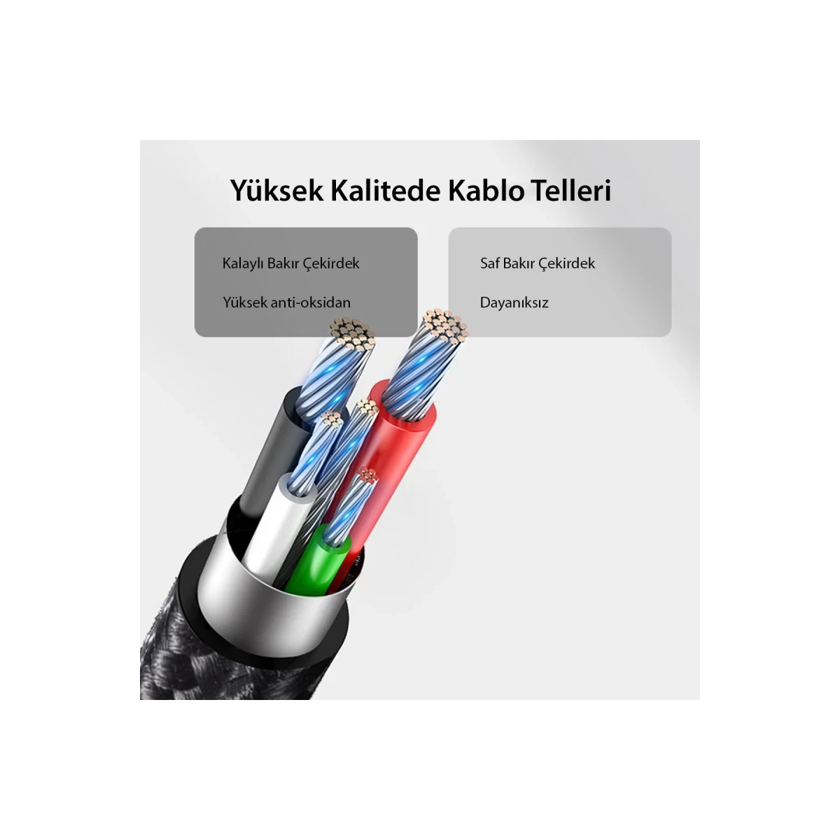 Yesido CA75 2M 2.4A Hasırlı Usb to Lightning Hızlı Şarj Kablosu - Siyah