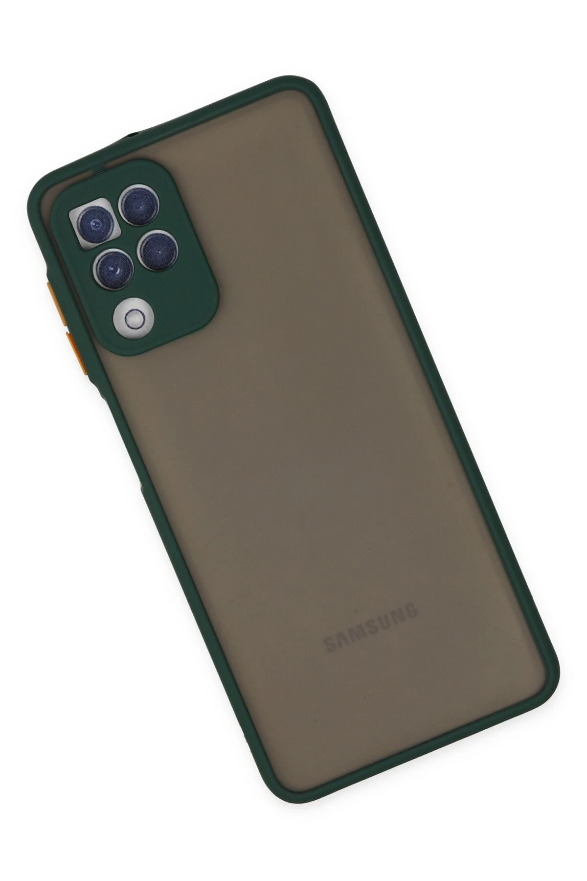 Newface Samsung Galaxy A22 Kılıf Montreal Silikon Kapak - Yeşil