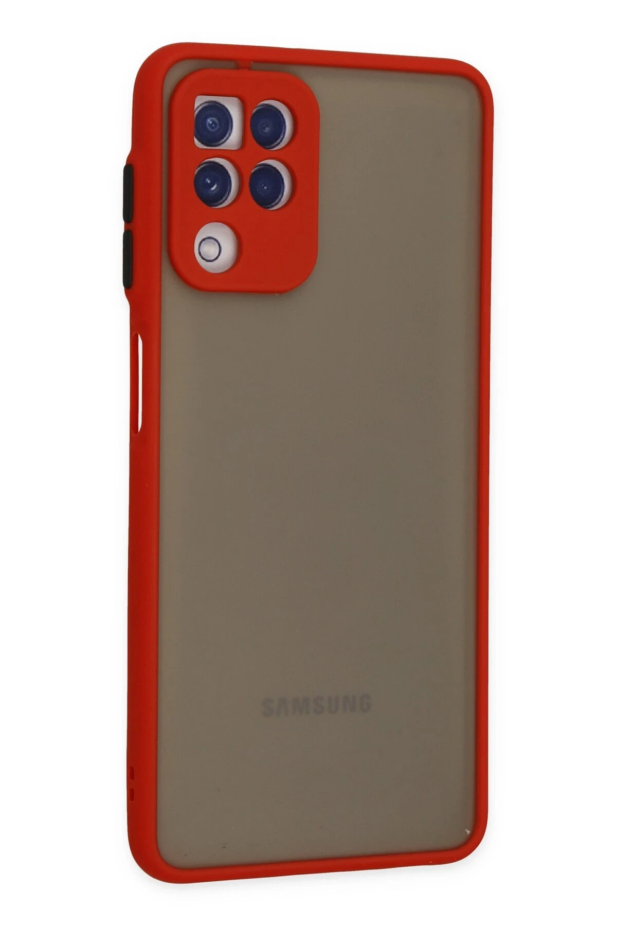 Newface Samsung Galaxy A22 Kılıf Montreal Silikon Kapak - Kırmızı