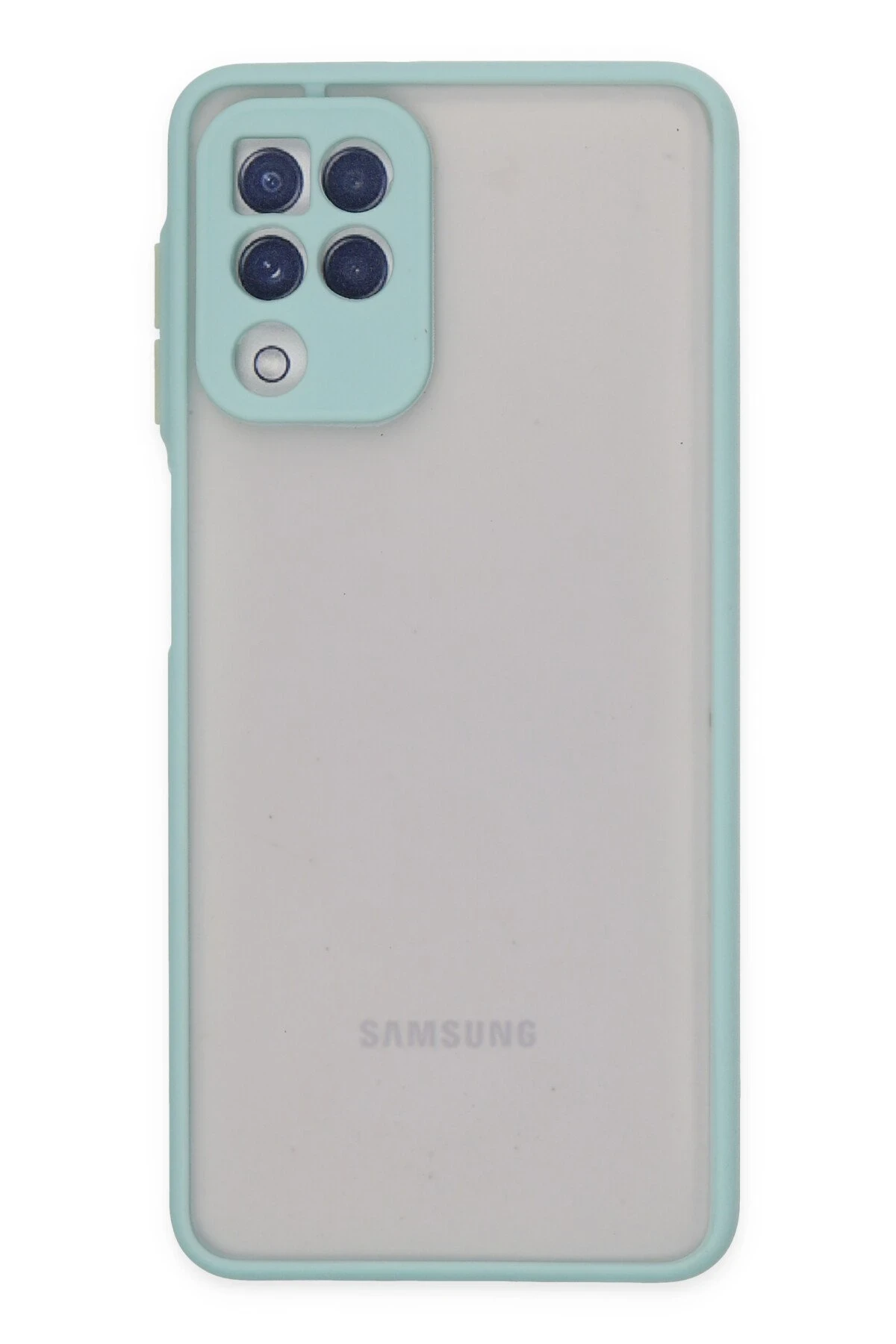 Newface Samsung Galaxy A22 Kılıf Montreal Silikon Kapak - Turkuaz