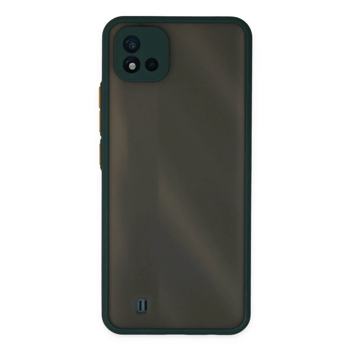 Newface Realme C11 2021 Kılıf Montreal Silikon Kapak - Yeşil