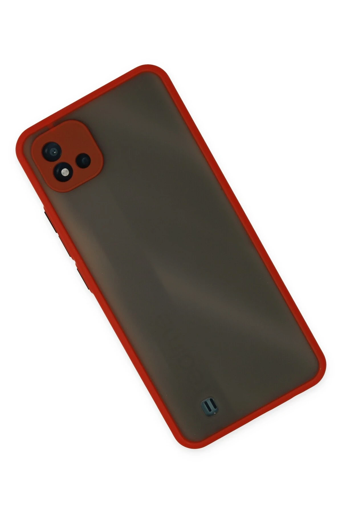 Newface Realme C11 2021 Kılıf Montreal Silikon Kapak - Kırmızı
